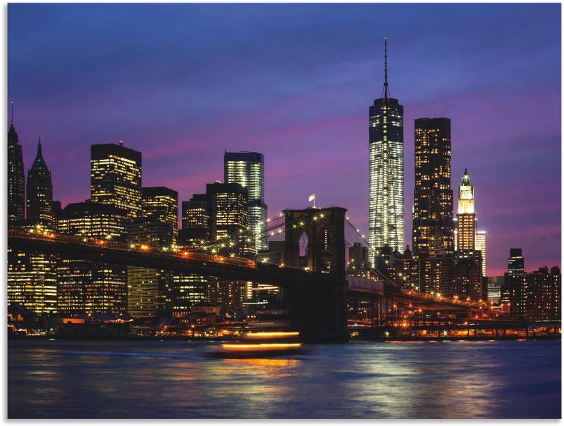 Artland Wandbild »Brooklyn Bridge«, Amerika, (1 St.), als Poster, Wandaufkleber in verschied. Grössen von Artland