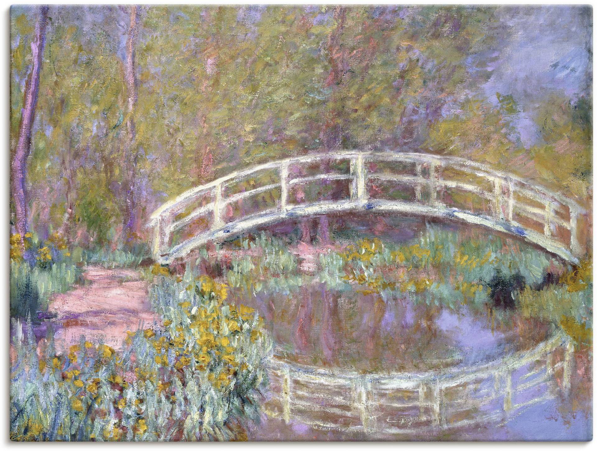 Artland Leinwandbild »Brücke in Monets Garten«, Gewässer, (1 St.) von Artland