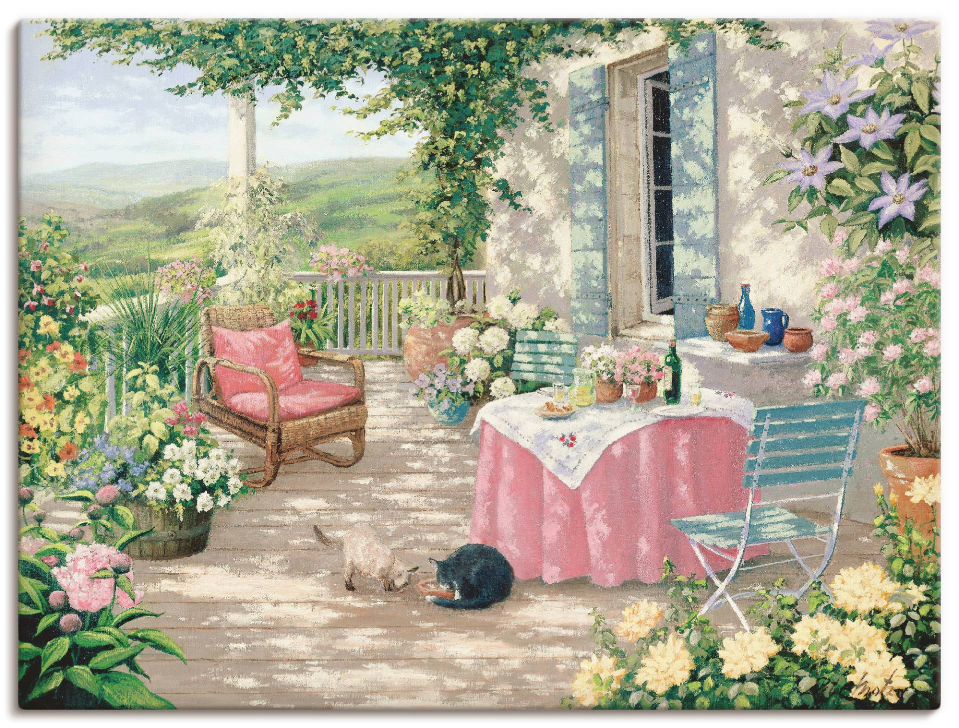Artland Wandbild »Brunch«, Garten, (1 St.), als Leinwandbild, Poster in verschied. Grössen Artland Wandbild »Brunch«, Garten, (1 St.), als Leinwandbild, Poster in verschied. Grössen von Artland