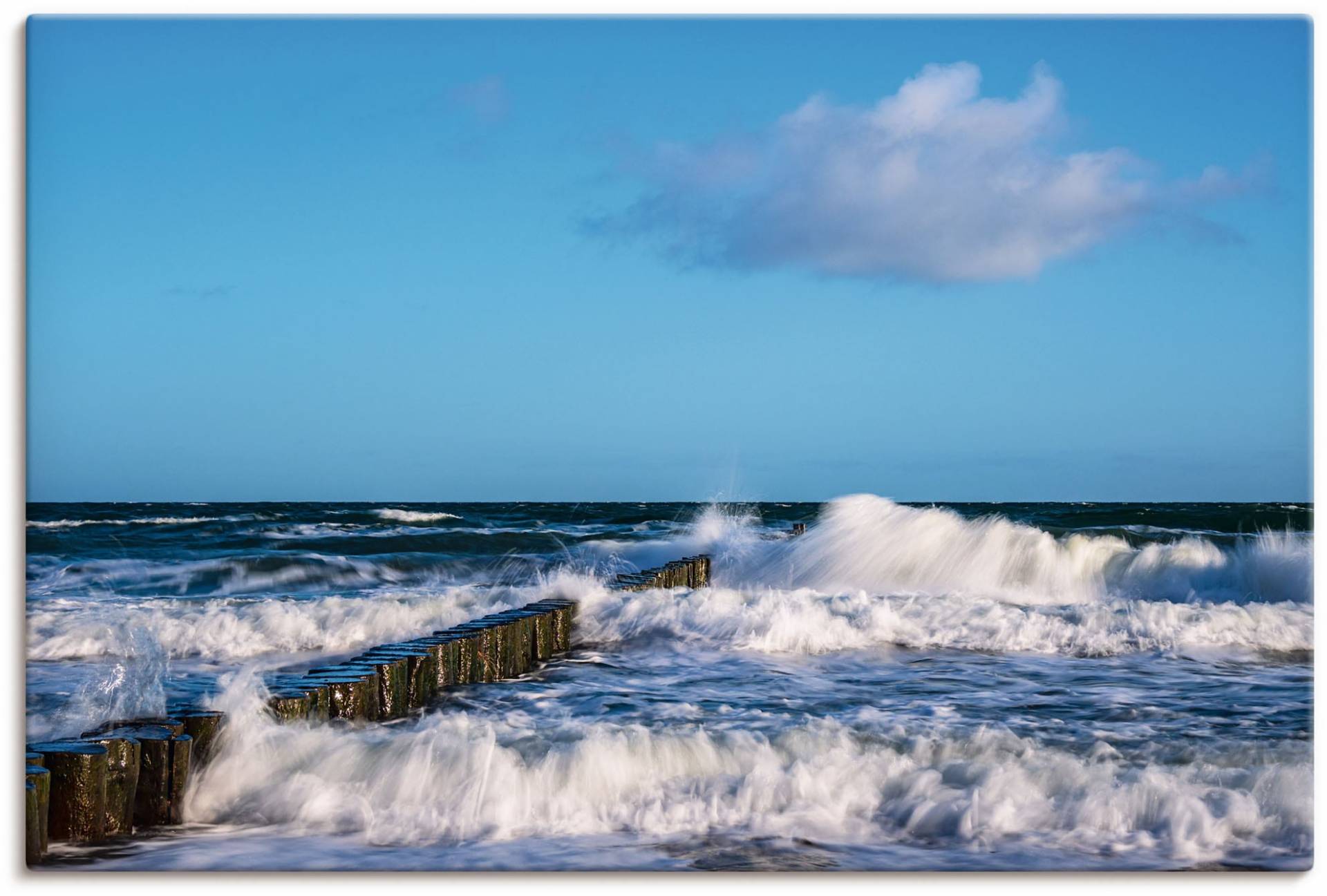Artland Wandbild »Buhnen an der Küste der Ostsee II«, Meer Bilder, (1 St.), als Alubild, Outdoorbild, Leinwandbild, Poster in verschied. Grössen von Artland