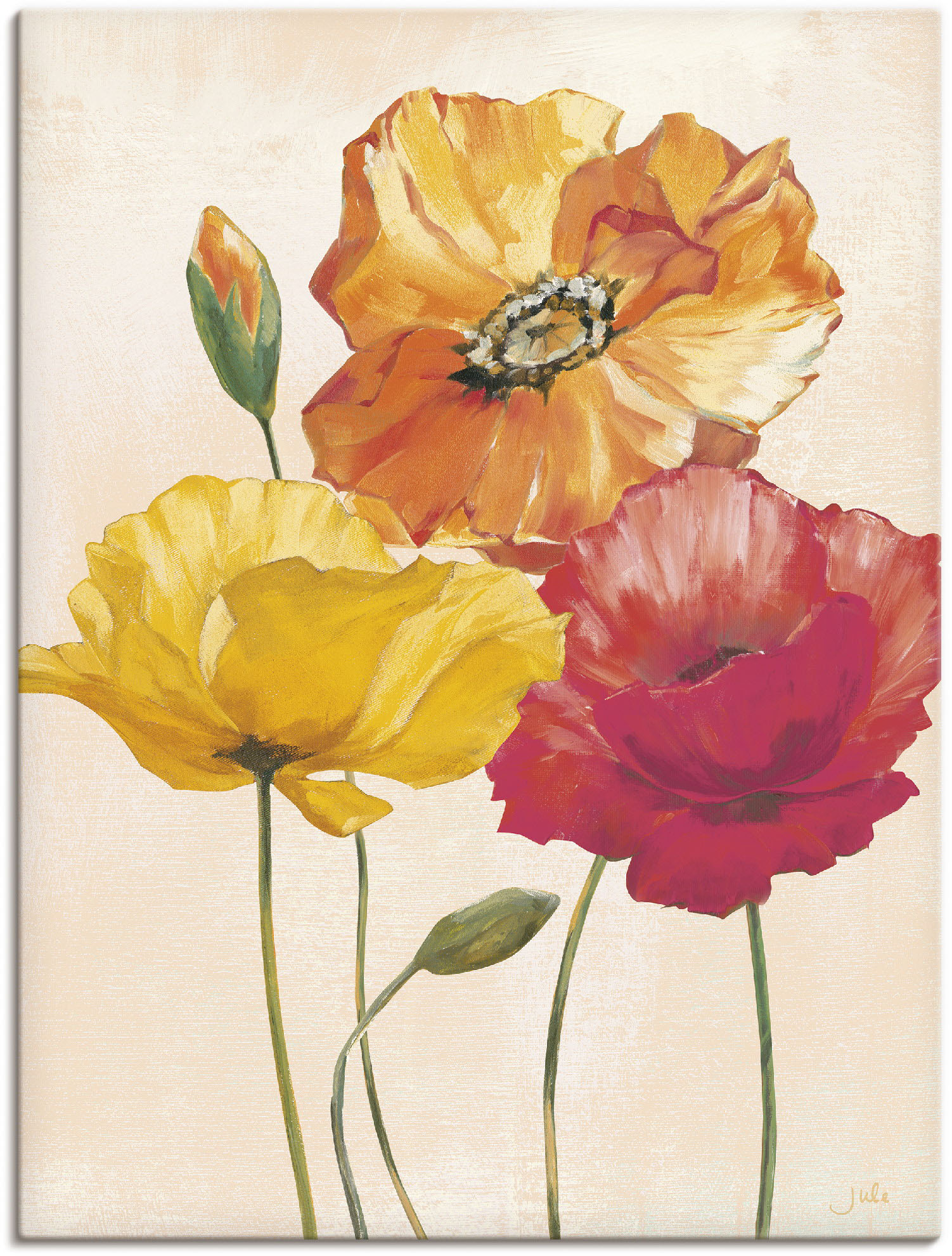 Artland Wandbild »Bunte Mohnblumen I«, Blumenbilder, (1 St.) von Artland