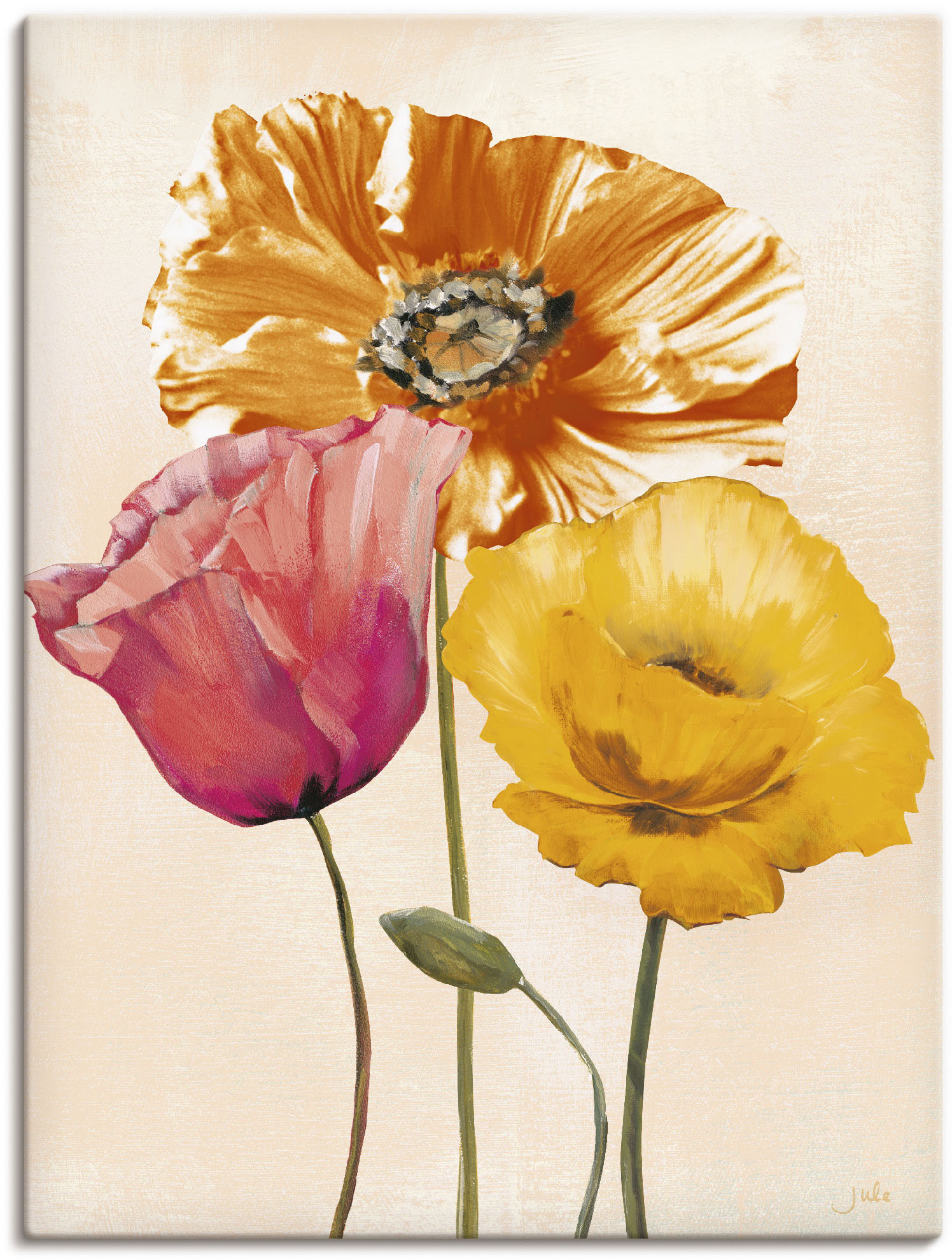 Artland Wandbild »Bunte Mohnblumen II«, Blumenbilder, (1 St.), als Leinwandbild, Poster, Wandaufkleber in verschied. Grössen von Artland