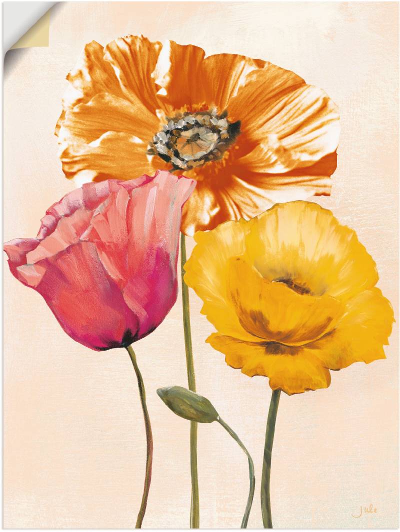 Artland Wandbild »Bunte Mohnblumen II«, Blumenbilder, (1 St.) von Artland