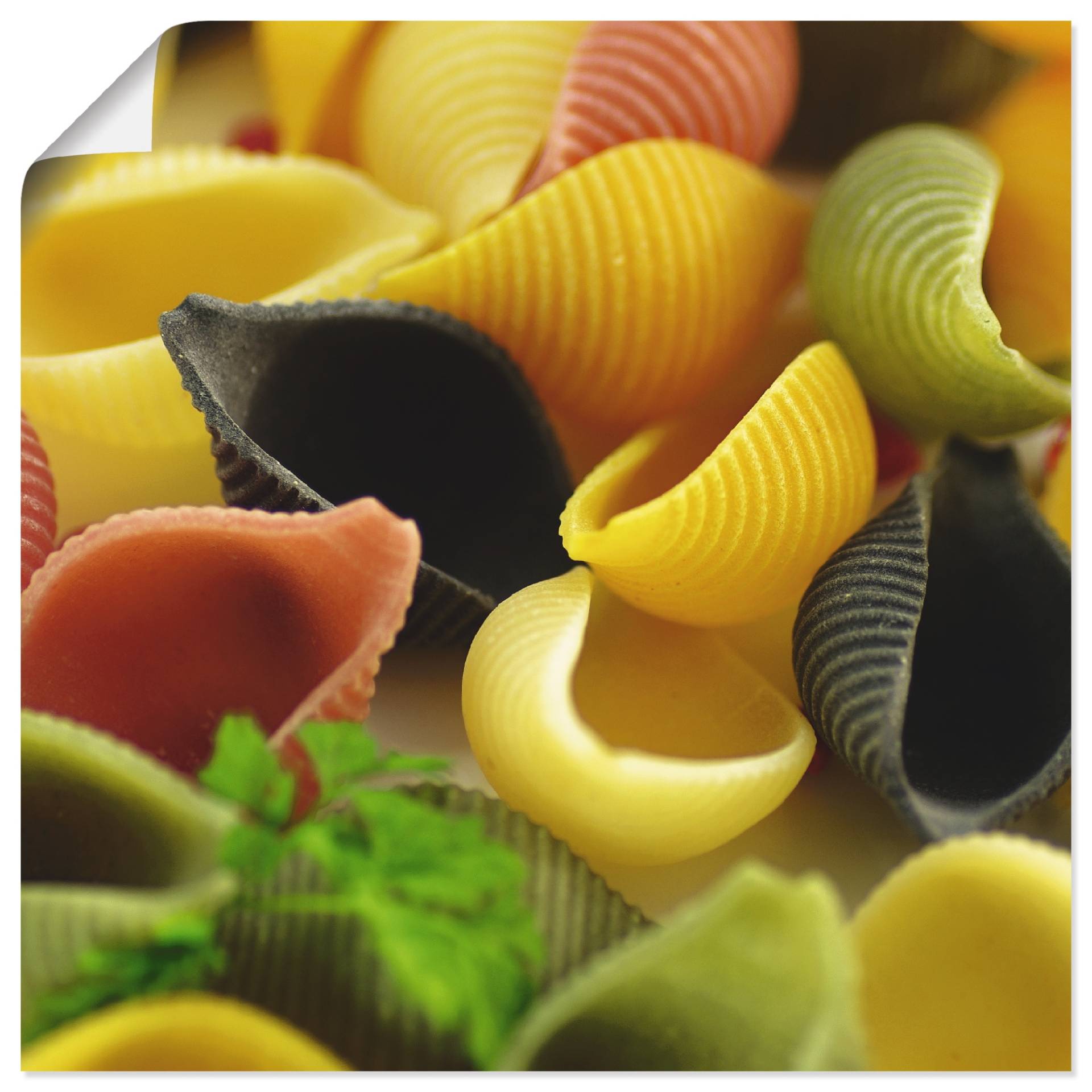 Artland Wandbild »Bunte Pasta«, Getreide, (1 St.), als Leinwandbild, Poster in verschied. Grössen Artland Wandbild »Bunte Pasta«, Getreide, (1 St.), als Leinwandbild, Poster in verschied. Grössen von Artland