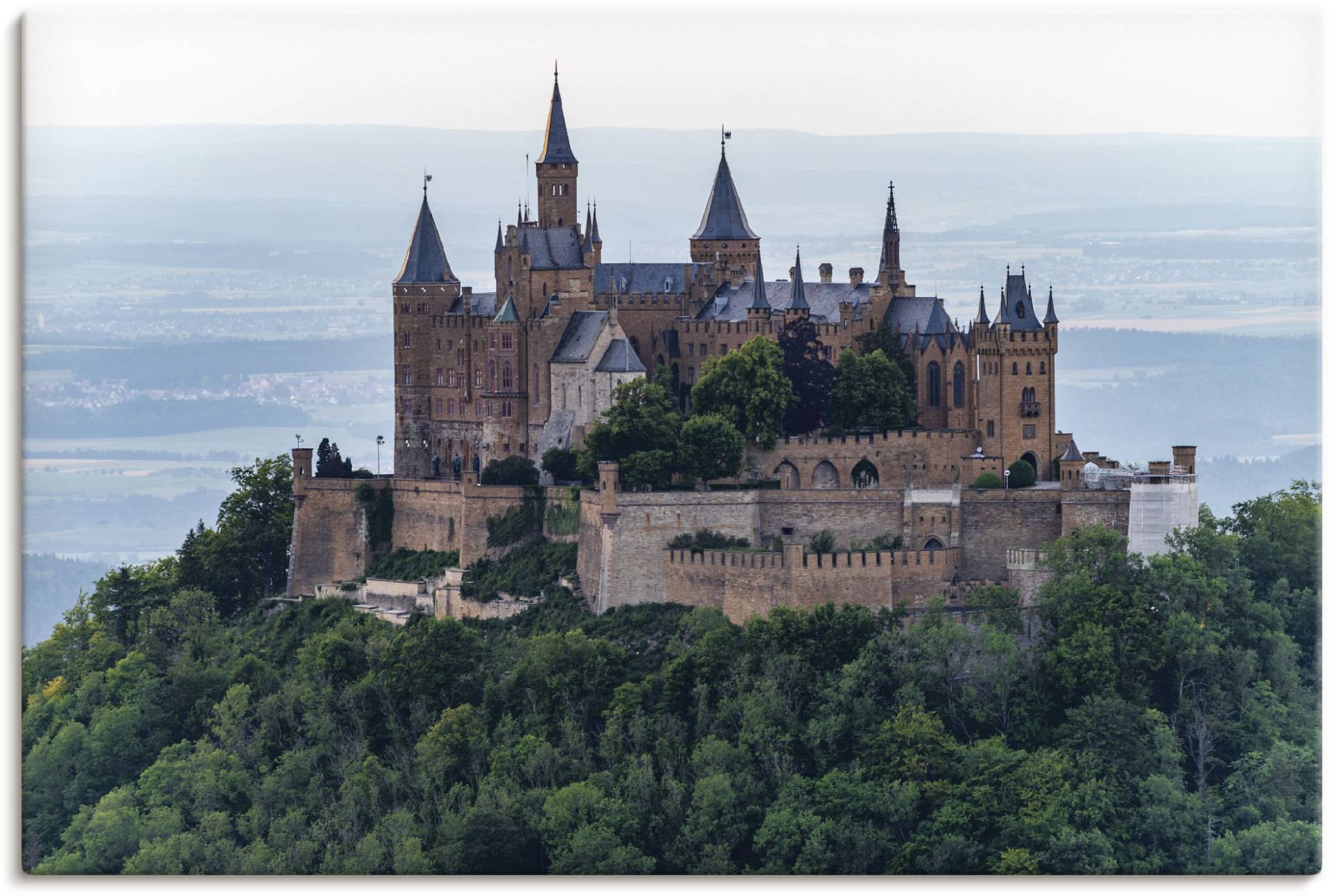 Artland Leinwandbild »Burg Hohenzollern als Nahaufnahme«, Gebäude, (1 St.) von Artland