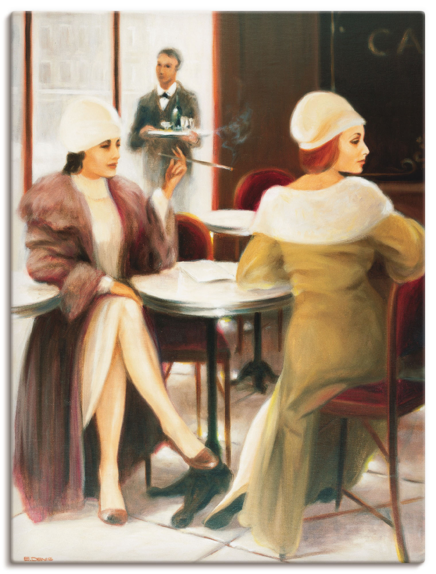 Artland Wandbild »Cafe I«, Frau, (1 St.), als Leinwandbild, Poster in verschied. Grössen von Artland