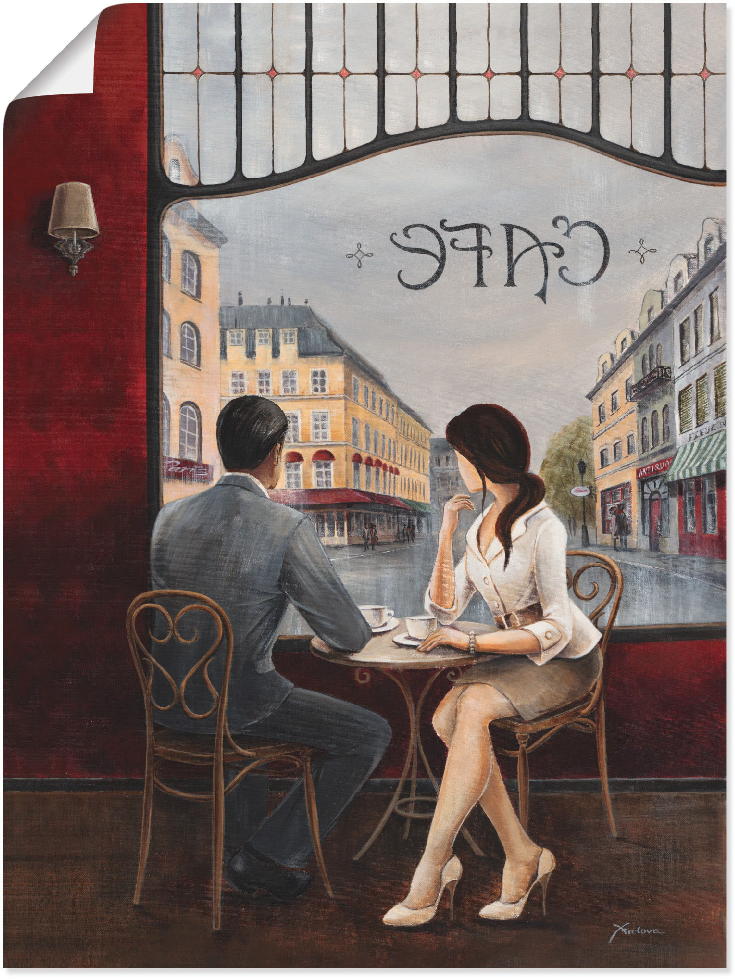 Artland Wandbild »Café«, Restaurant & Cafés, (1 St.), als Alubild, Outdoorbild, Leinwandbild, Poster, Wandaufkleber Artland Wandbild »Café«, Restaurant & Cafés, (1 St.), als Alubild, Outdoorbild, Leinwandbild, Poster, Wandaufkleber von Artland