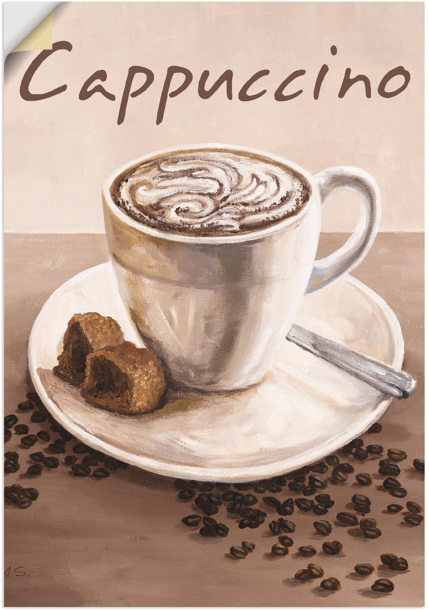 Artland Wandbild »Cappuccino - Kaffee«, Kaffee Bilder, (1 St.) von Artland