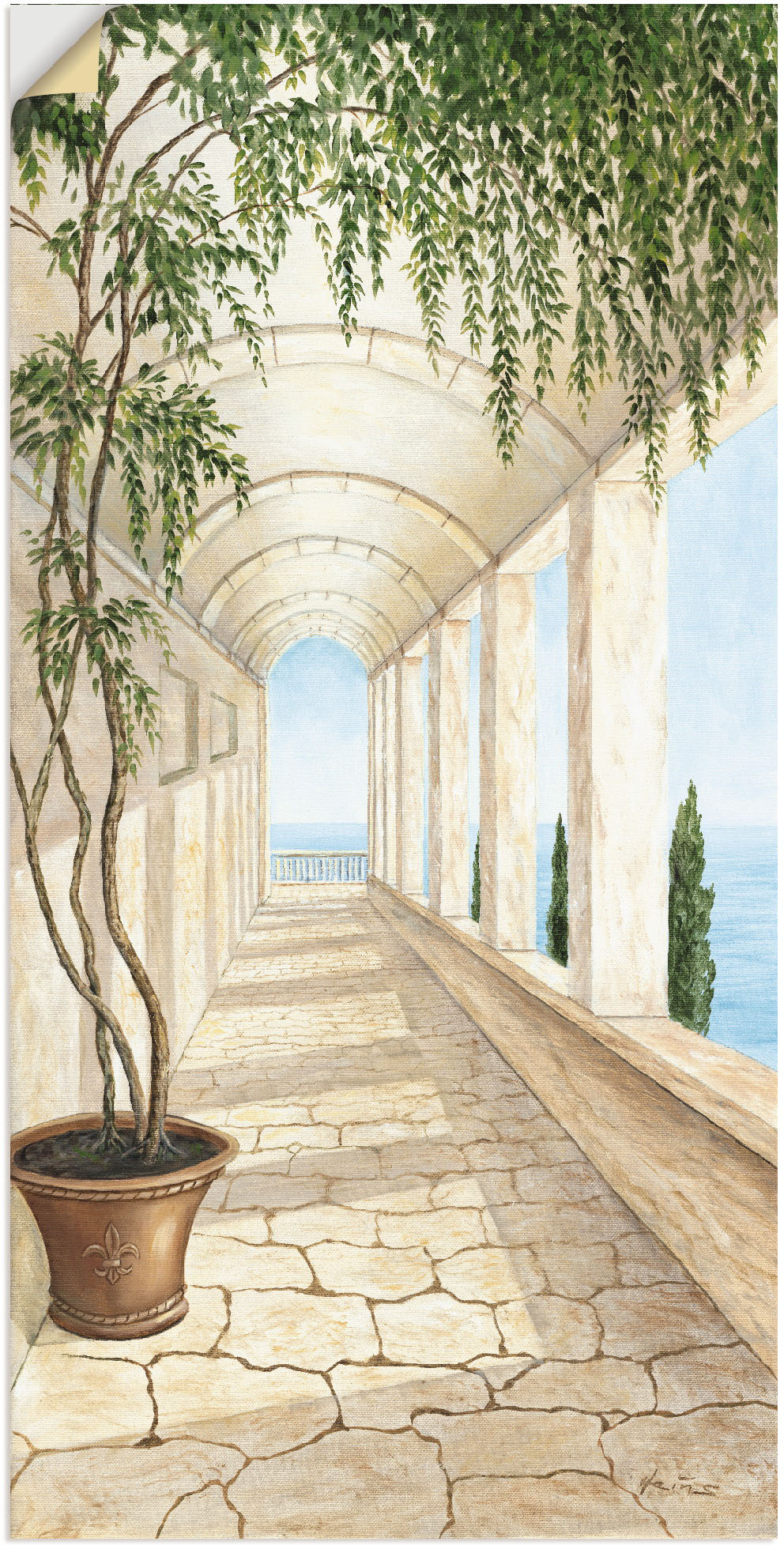 Artland Wandbild »Capri«, Gebäude, (1 St.), als Alubild, Outdoorbild, Leinwandbild, Poster, Wandaufkleber von Artland