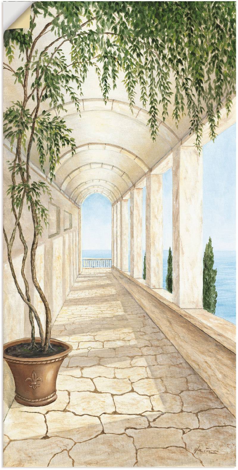 Artland Wandbild »Capri«, Gebäude, (1 St.), als Alubild, Outdoorbild, Leinwandbild, Poster, Wandaufkleber von Artland