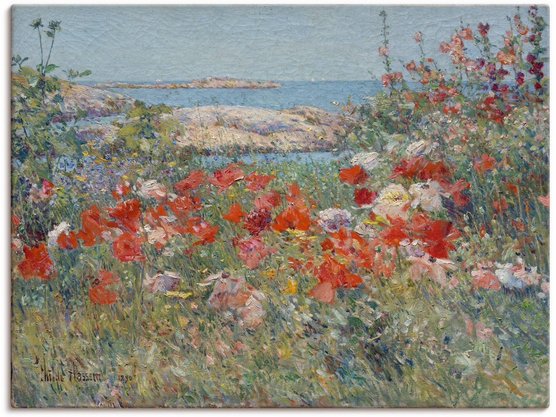 Artland Wandbild »Celia Thaxters Garten 1890.«, Blumenwiese, (1 St.), als Leinwandbild, Poster, Wandaufkleber in verschied. Grössen von Artland