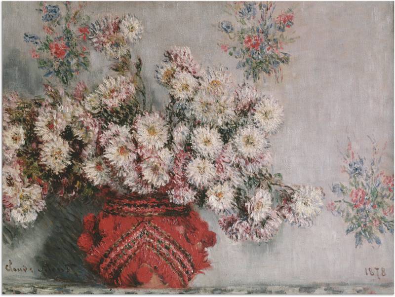 Artland Wandbild »Chrysanthemen. 1878«, Arrangements, (1 St.), als Alubild, Leinwandbild, Wandaufkleber oder Poster in versch. Grössen von Artland