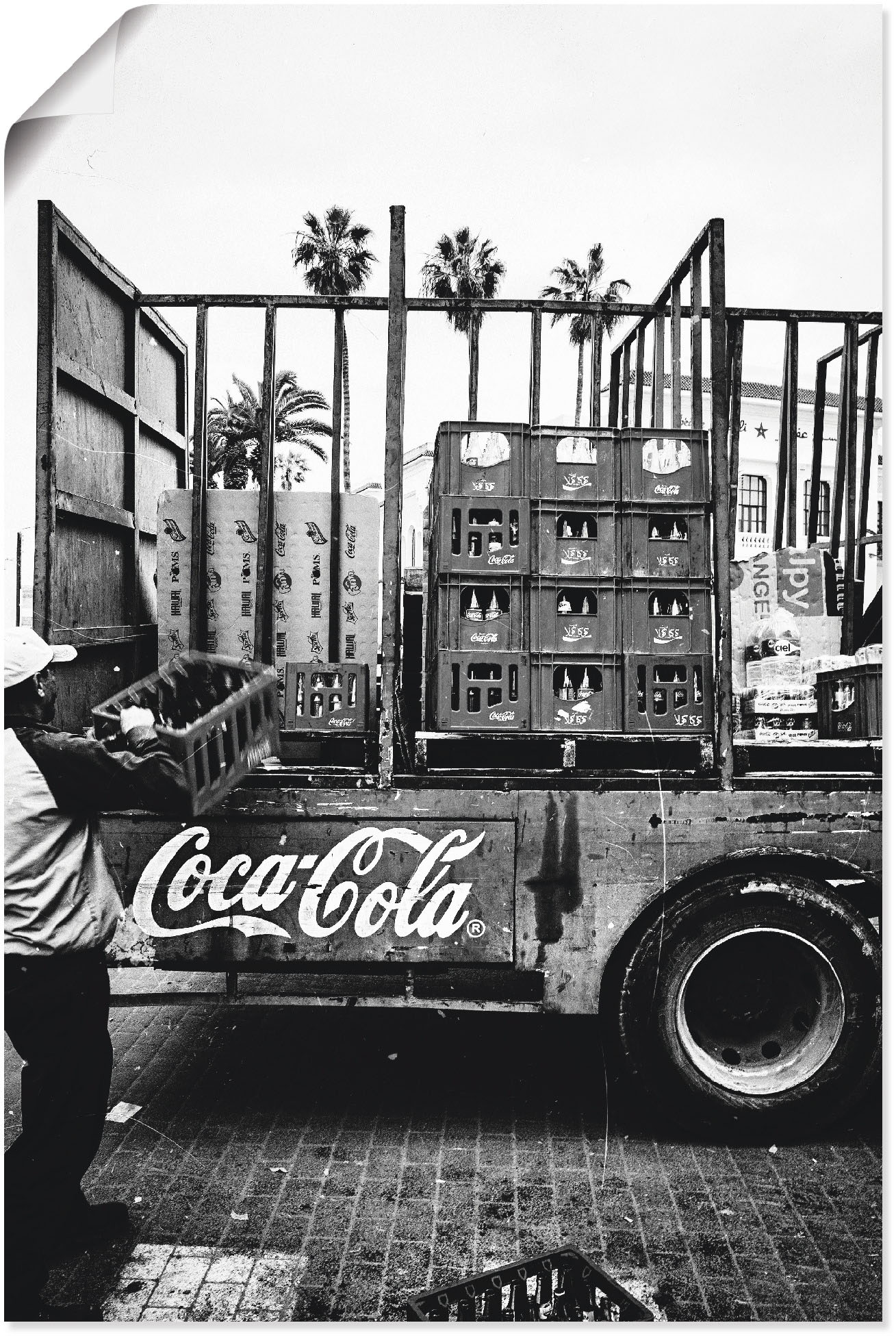 Artland Wandbild »CocaCola-LKW in El Jadida - Marokko«, Auto, (1 St.) von Artland