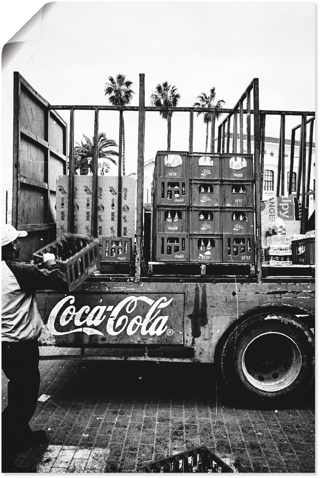 Artland Wandbild »CocaCola-LKW in El Jadida - Marokko«, Auto, (1 St.), als Alubild, Outdoorbild, Leinwandbild, Poster, Wandaufkleber Artland Wandbild »CocaCola-LKW in El Jadida - Marokko«, Auto, (1 St.), als Alubild, Outdoorbild, Leinwandbild, Poster, Wandaufkleber von Artland