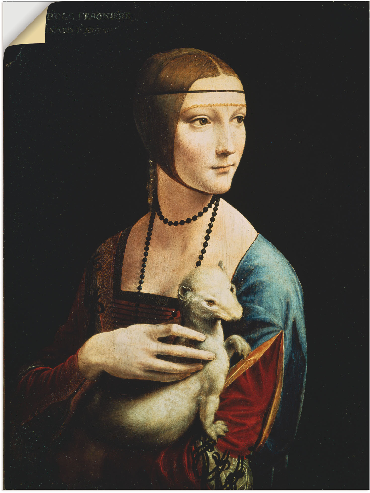 Artland Wandbild »Dame mit dem Hermelin Porträt«, Frau, (1 St.) von Artland