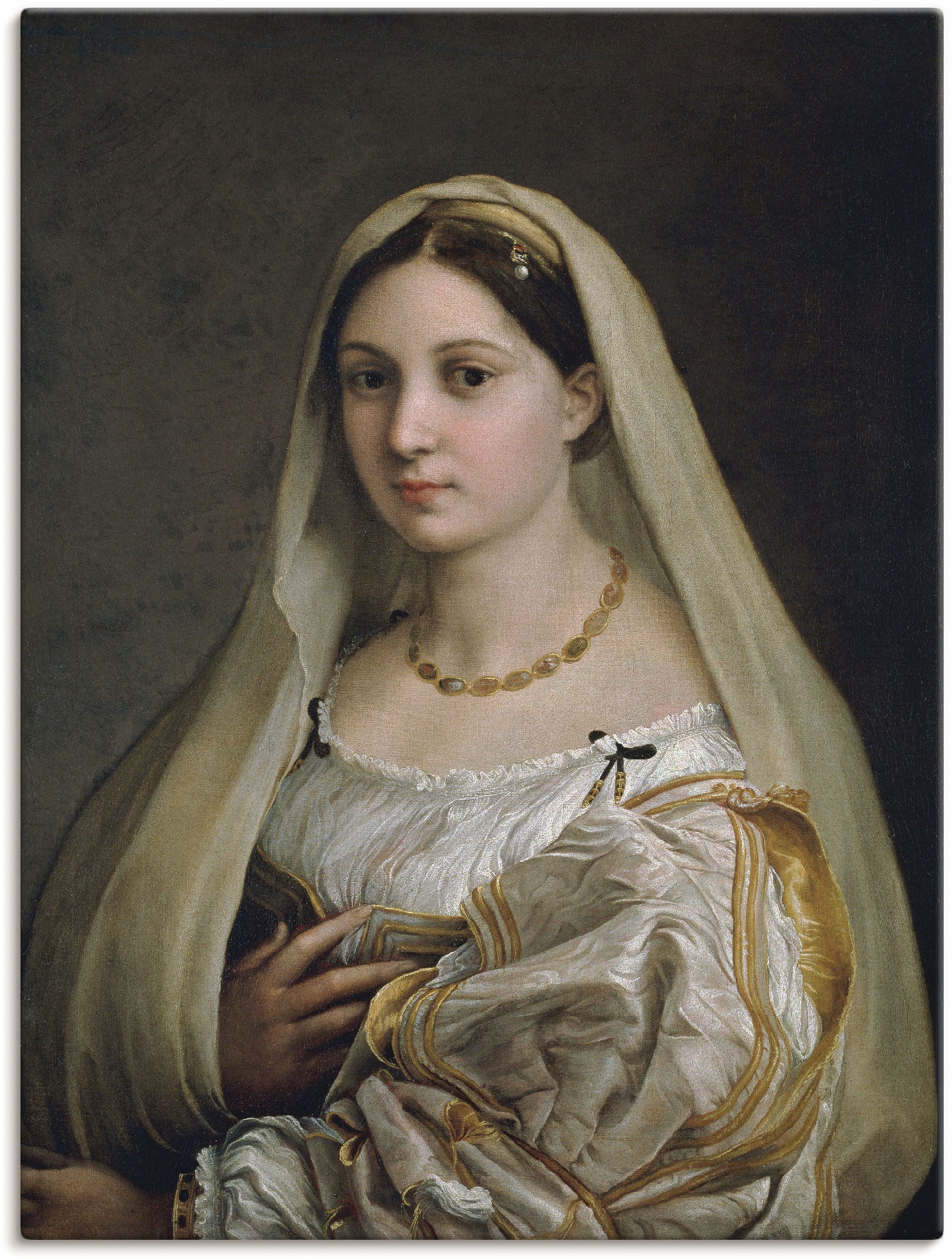 Artland Leinwandbild »Damenbildnis "La Velata"«, Frau, (1 St.) von Artland