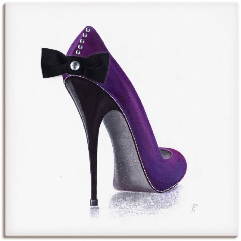 Artland Leinwandbild »Damenschuh - Violettes Modell«, Modebilder, (1 St.) von Artland