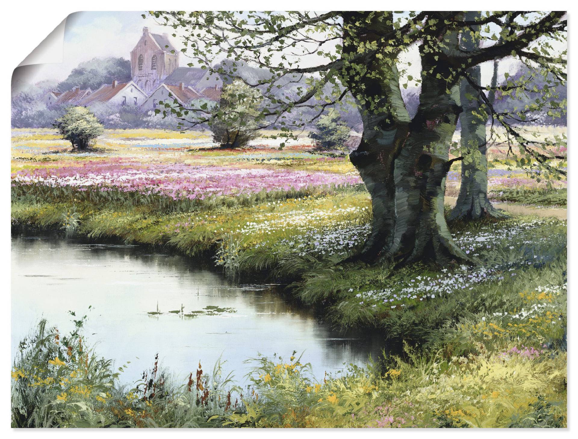 Artland Wandbild »Das Dorf«, Felder, (1 St.), als Leinwandbild, Poster in verschied. Grössen Artland Wandbild »Das Dorf«, Felder, (1 St.), als Leinwandbild, Poster in verschied. Grössen von Artland