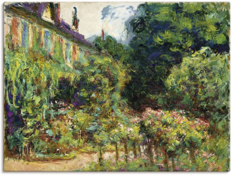 Artland Leinwandbild »Das Haus des Künstlers in Giverny. 1913«, Garten, (1 St.), auf Keilrahmen gespannt von Artland
