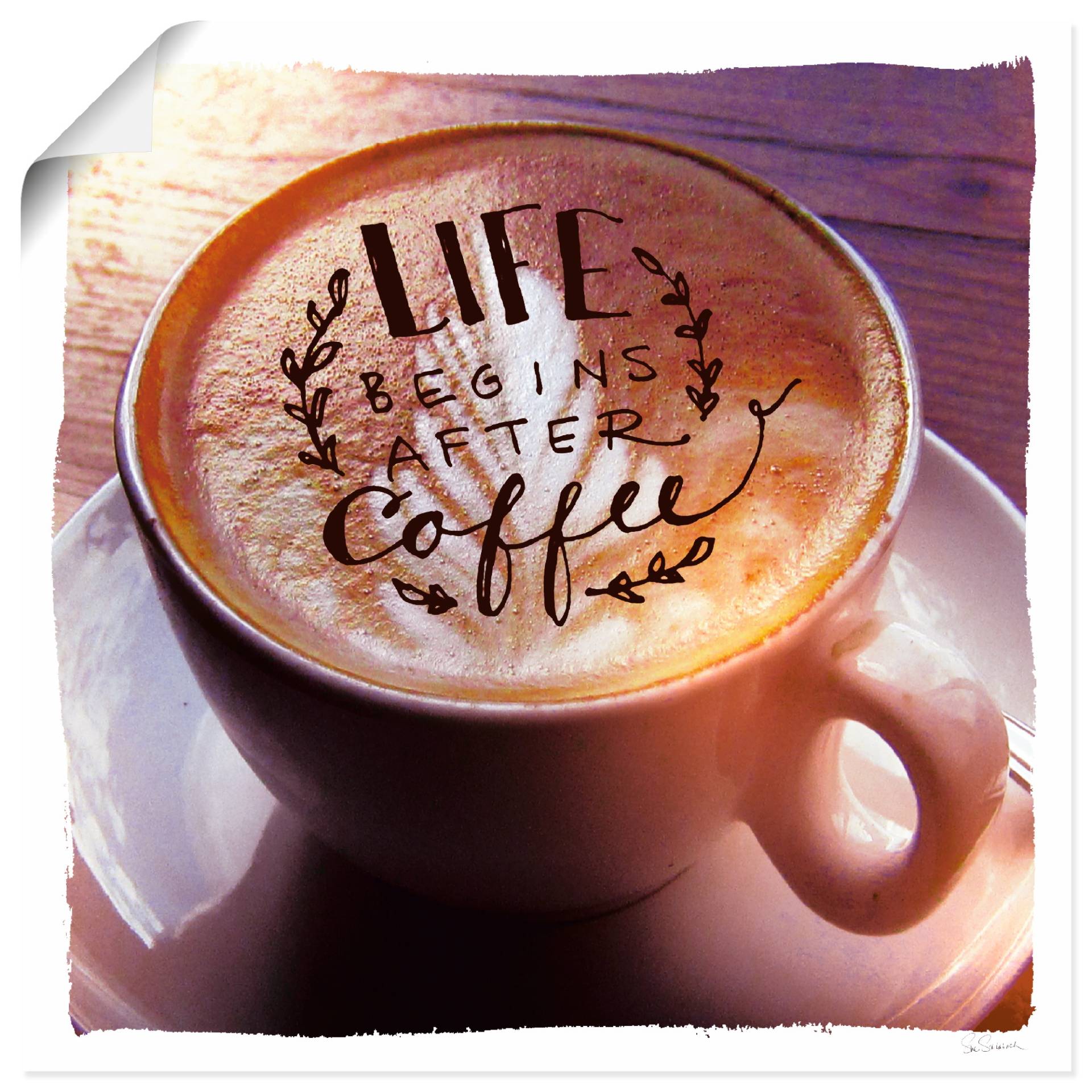 Artland Wandbild »Das Leben beginnt nach dem Kaffee«, Getränke, (1 St.), als Leinwandbild, Poster in verschied. Grössen Artland Wandbild »Das Leben beginnt nach dem Kaffee«, Getränke, (1 St.), als Leinwandbild, Poster in verschied. Grössen von Artland