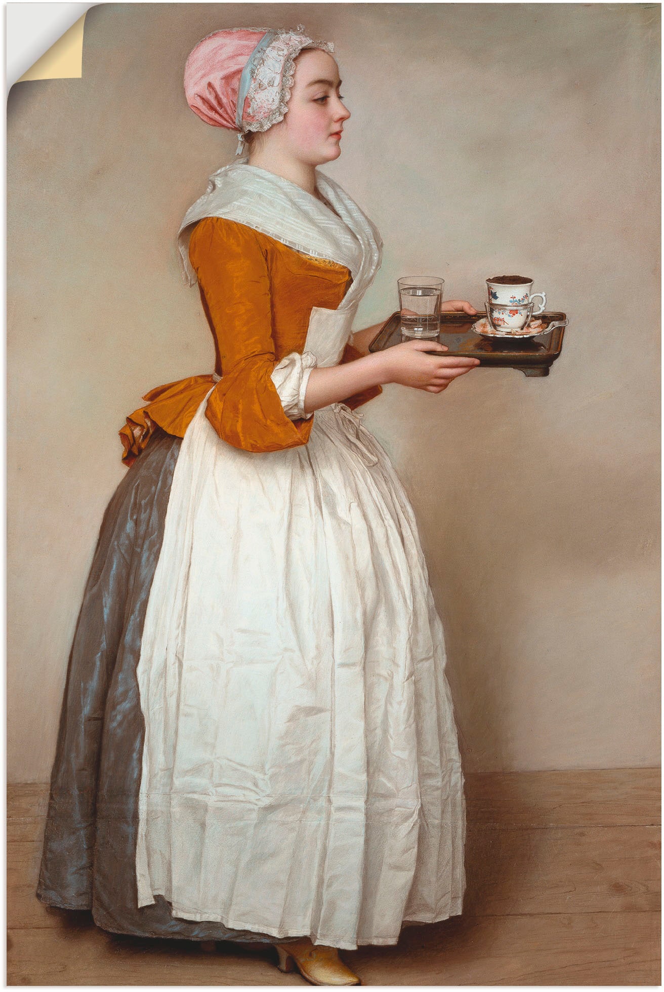 Artland Wandbild »Das Schokoladenmädchen. Um 1744/45«, Frau, (1 St.), als Alubild, Outdoorbild, Leinwandbild, Poster, Wandaufkleber Artland Wandbild »Das Schokoladenmädchen. Um 1744/45«, Frau, (1 St.), als Alubild, Outdoorbild, Leinwandbild, Poster, Wandaufkleber von Artland