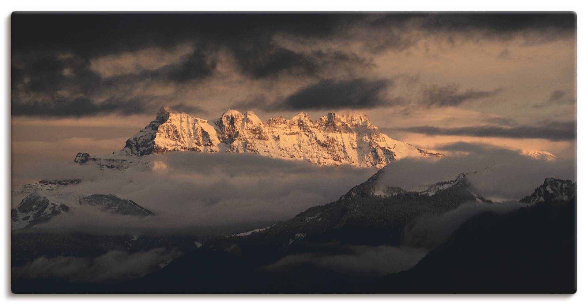Artland Wandbild »Dents du Midi, Schweizer Berge«, Berge, (1 St.) von Artland