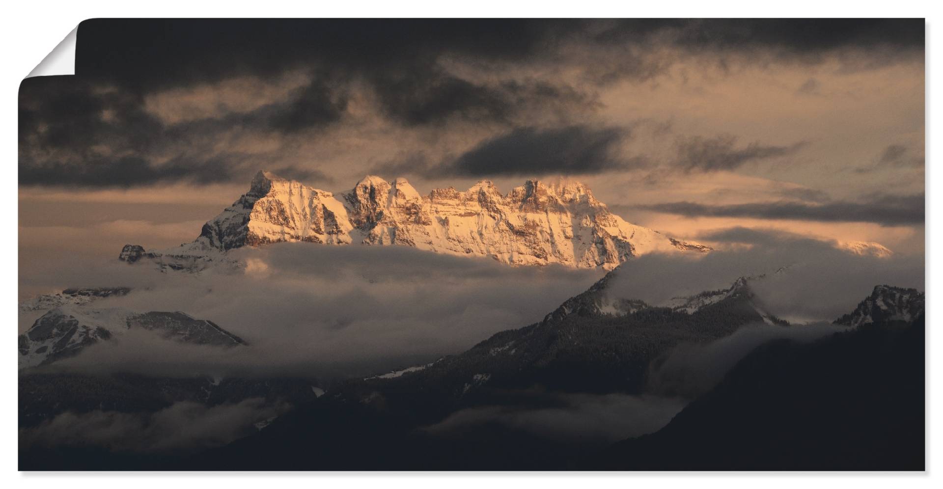 Artland Wandbild »Dents du Midi, Schweizer Berge«, Berge, (1 St.) von Artland