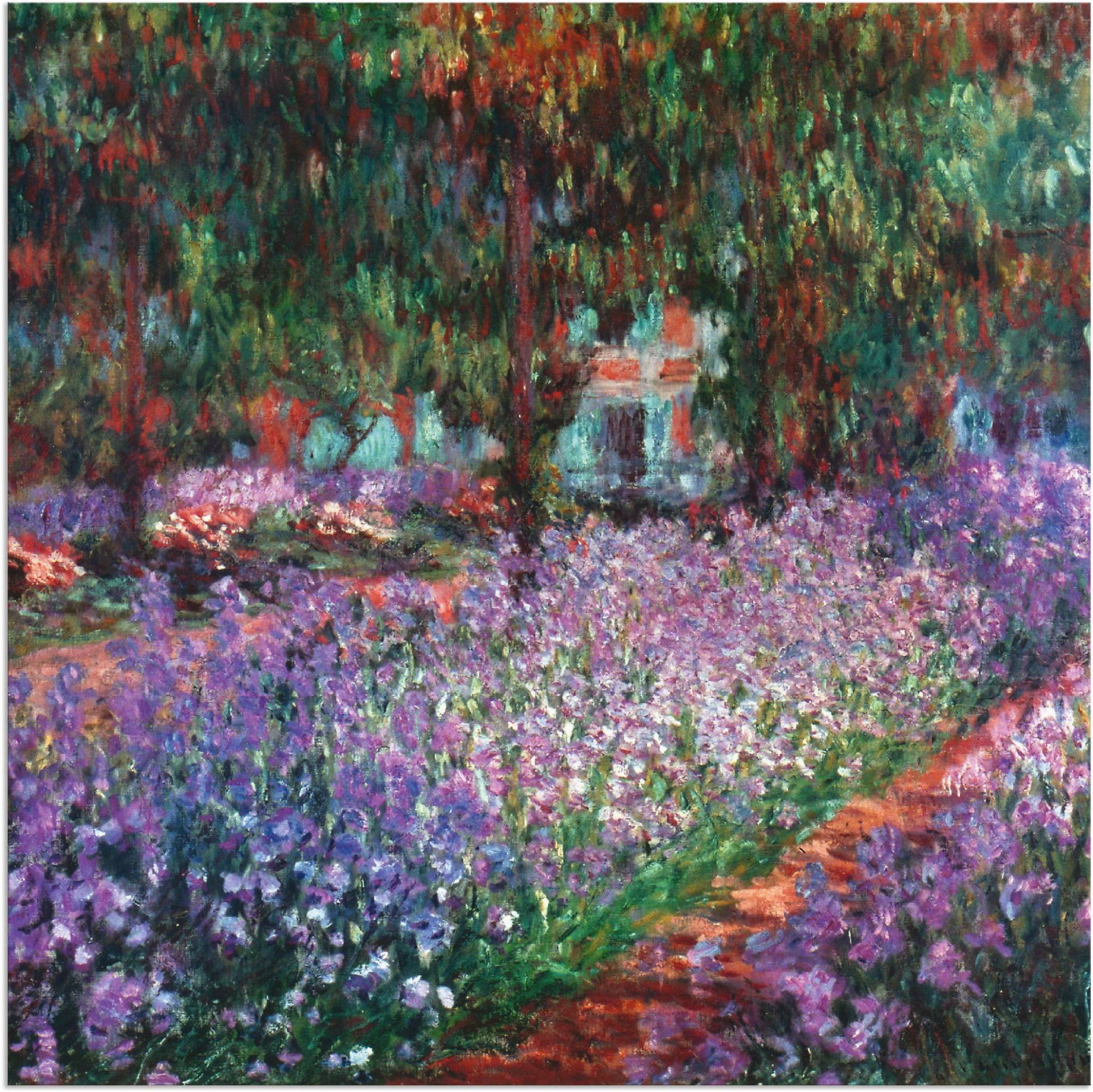 Artland Wandbild »Der Garten des Künstlers bei Giverny«, Garten, (1 St.) von Artland