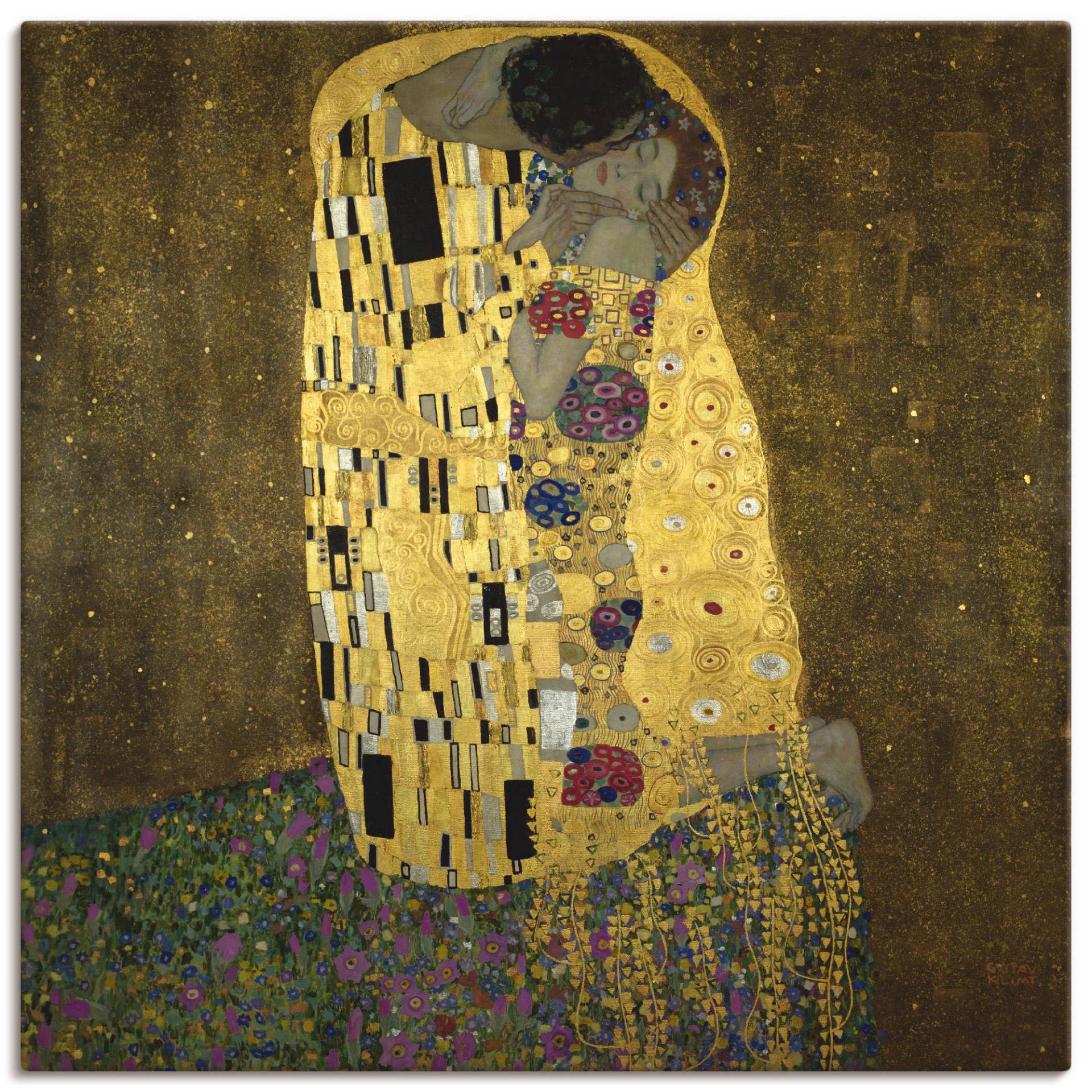 Artland Wandbild »Der Kuss«, Paar, (1 St.), als Leinwandbild, Poster in verschied. Grössen von Artland