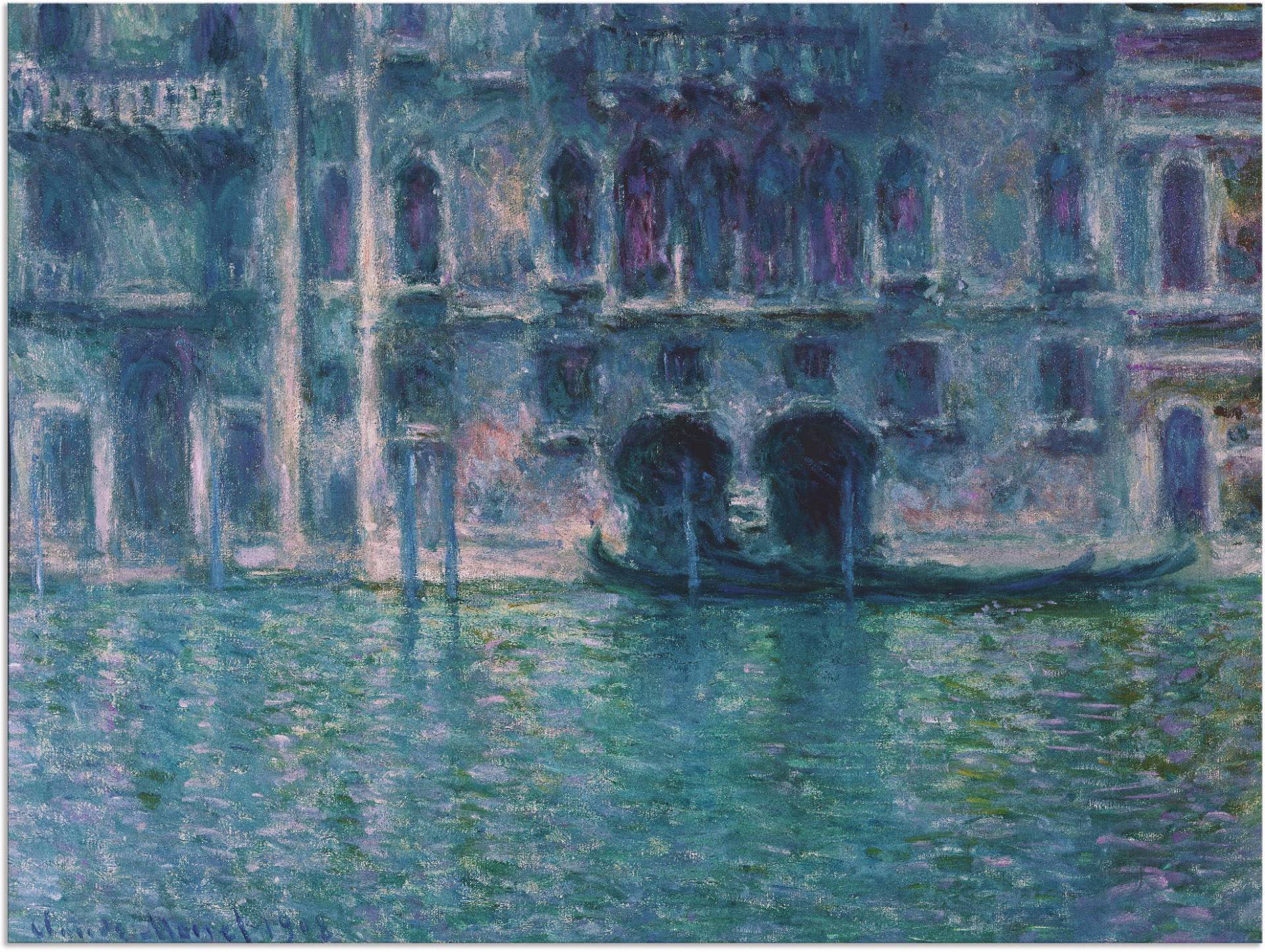 Artland Wandbild »Der Palazzo de Mula in Venedig. 1908«, Italien, (1 St.), als Alubild, Leinwandbild, Wandaufkleber oder Poster in versch. Grössen von Artland