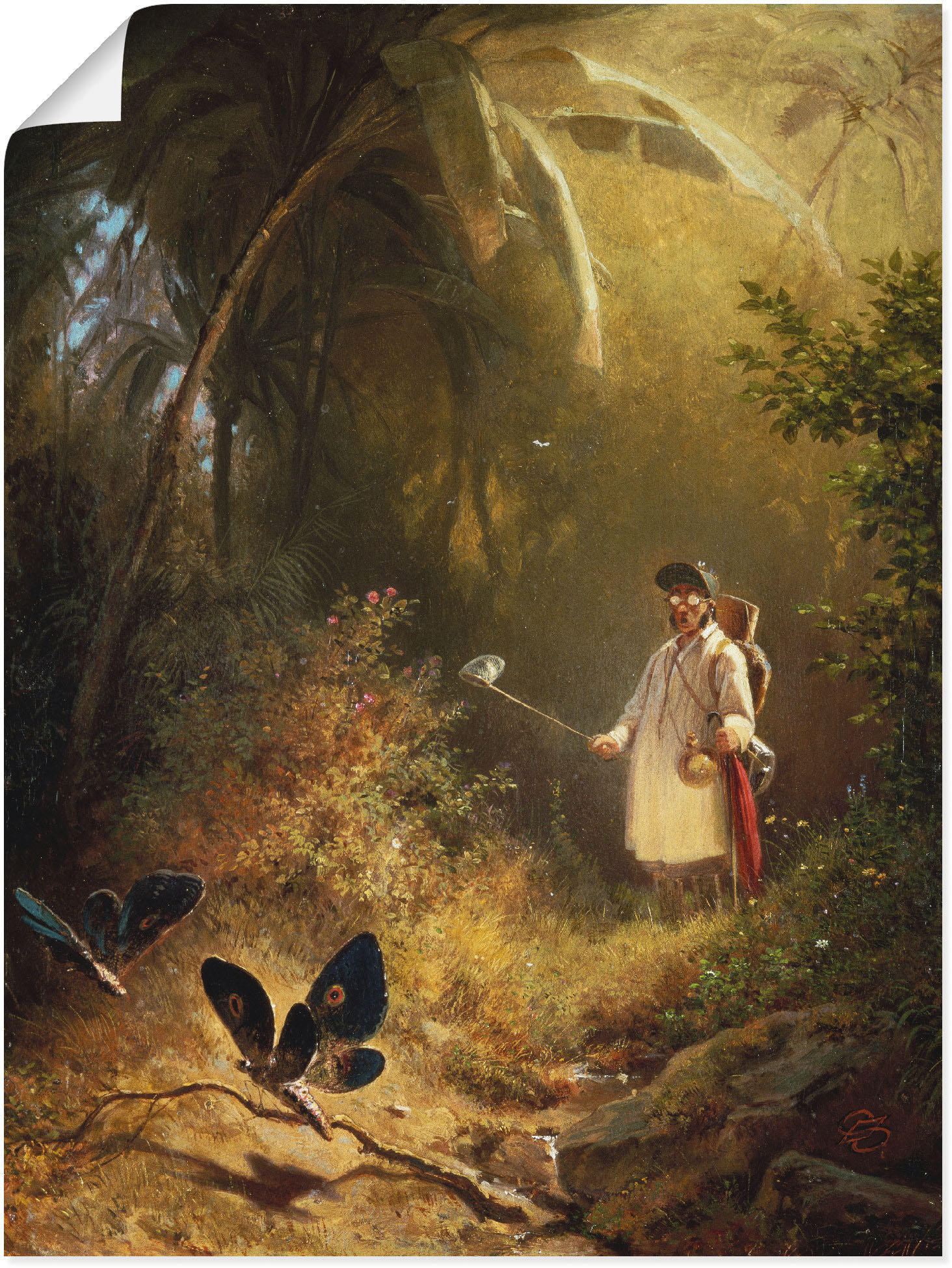 Artland Wandbild »Der Schmetterlingsfänger«, Mann, (1 St.), als Leinwandbild, Poster in verschied. Grössen Artland Wandbild »Der Schmetterlingsfänger«, Mann, (1 St.), als Leinwandbild, Poster in verschied. Grössen von Artland