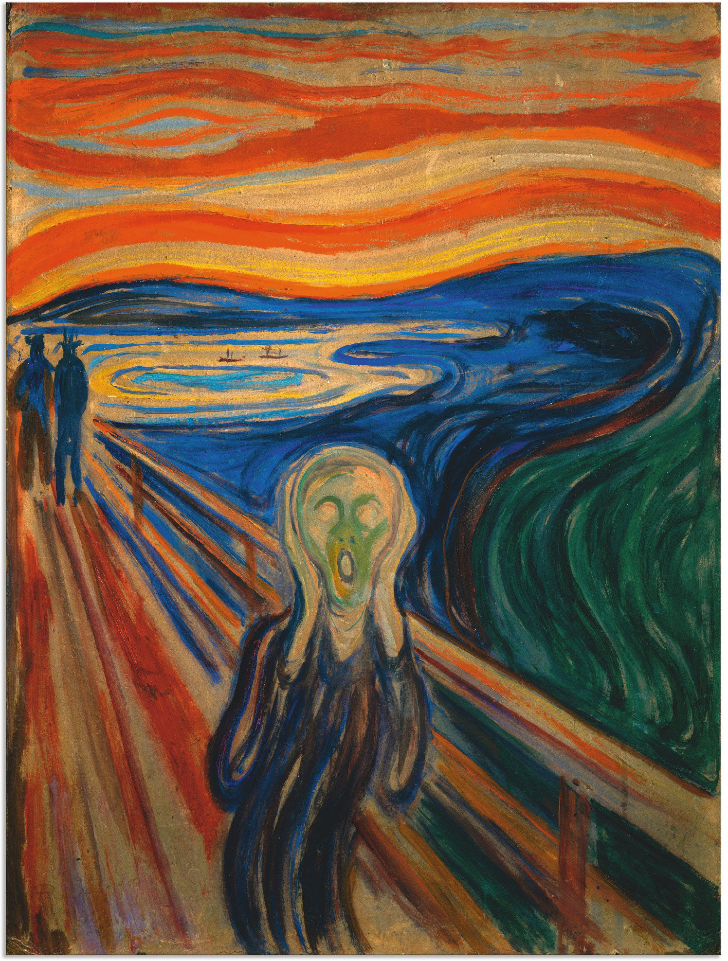 Artland Wandbild »Der Schrei. 1893«, Mann, (1 St.), als Alubild, Outdoorbild, Leinwandbild, Poster, Wandaufkleber Artland Wandbild »Der Schrei. 1893«, Mann, (1 St.), als Alubild, Outdoorbild, Leinwandbild, Poster, Wandaufkleber von Artland
