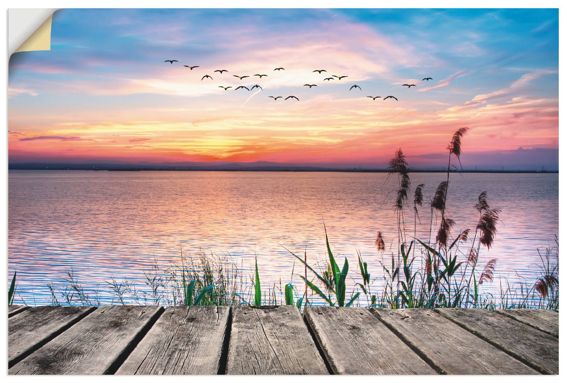 Artland Wandbild »Der See in den Farben der Wolken«, Gewässer, (1 St.), als Alubild, Outdoorbild, Leinwandbild, Poster, Wandaufkleber Artland Wandbild »Der See in den Farben der Wolken«, Gewässer, (1 St.), als Alubild, Outdoorbild, Leinwandbild, Poster, Wandaufkleber von Artland