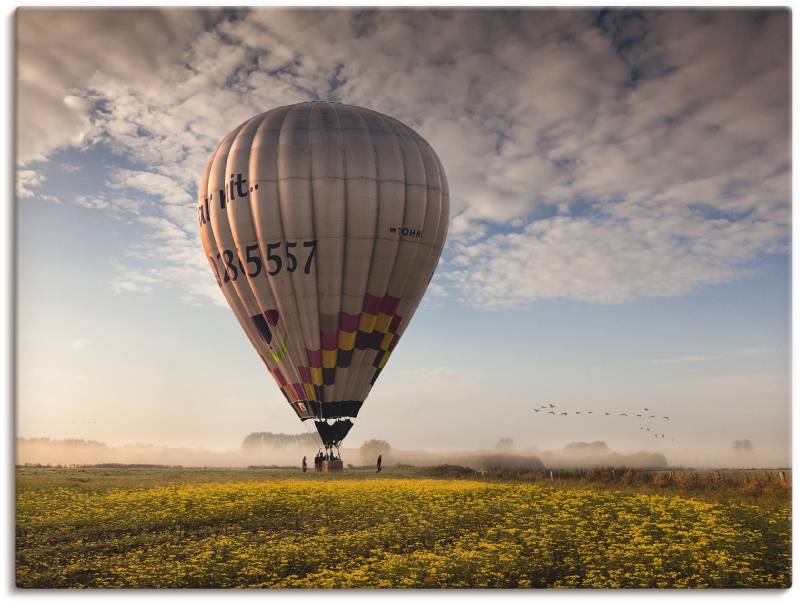 Artland Wandbild »Der Start in den Tag....«, Ballonfahren, (1 St.), als Leinwandbild, Wandaufkleber oder Poster in versch. Grössen von Artland