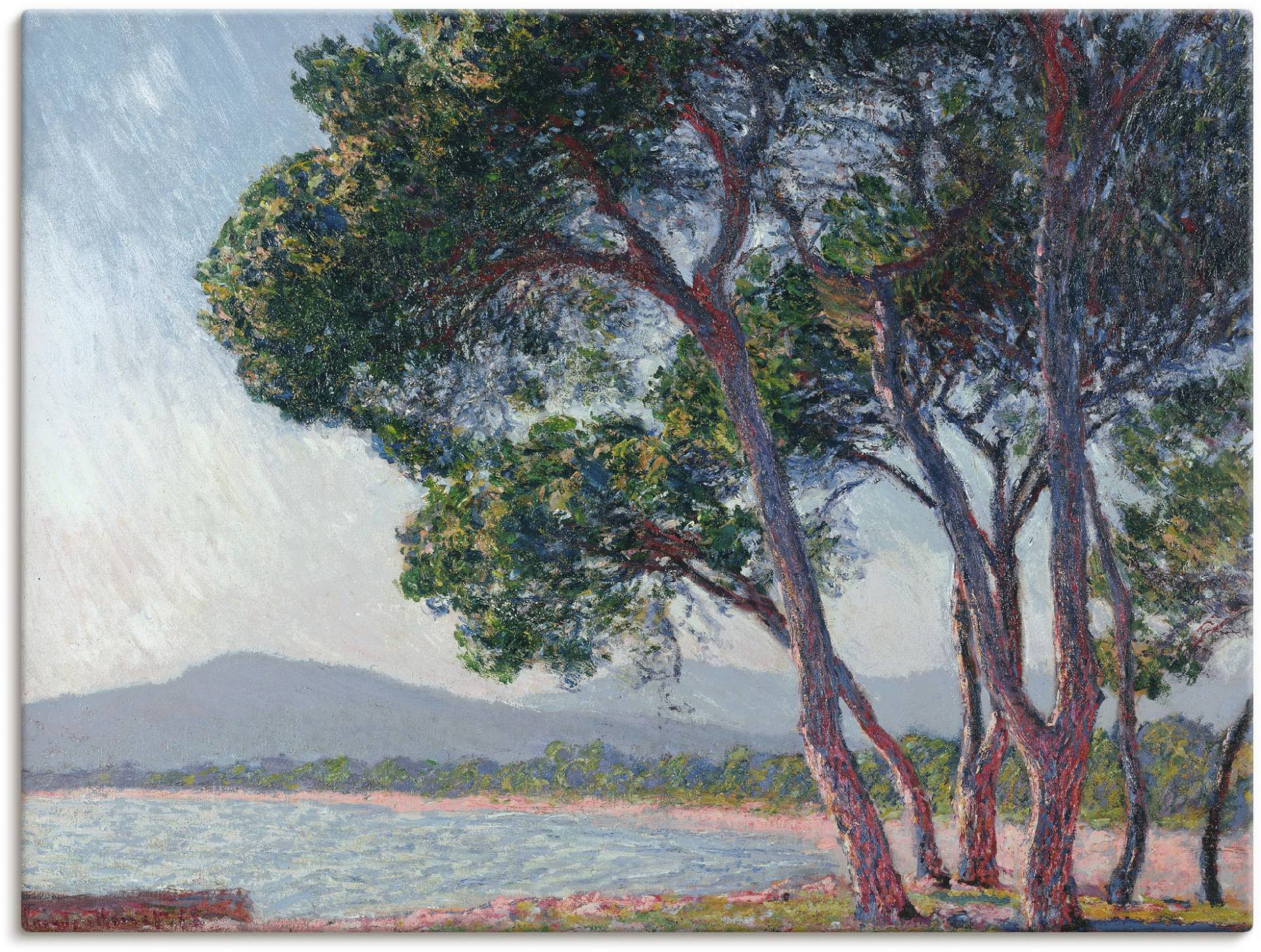 Artland Leinwandbild »Der Strand bei Juan-les-pins. 1888«, Gewässer, (1 St.) von Artland