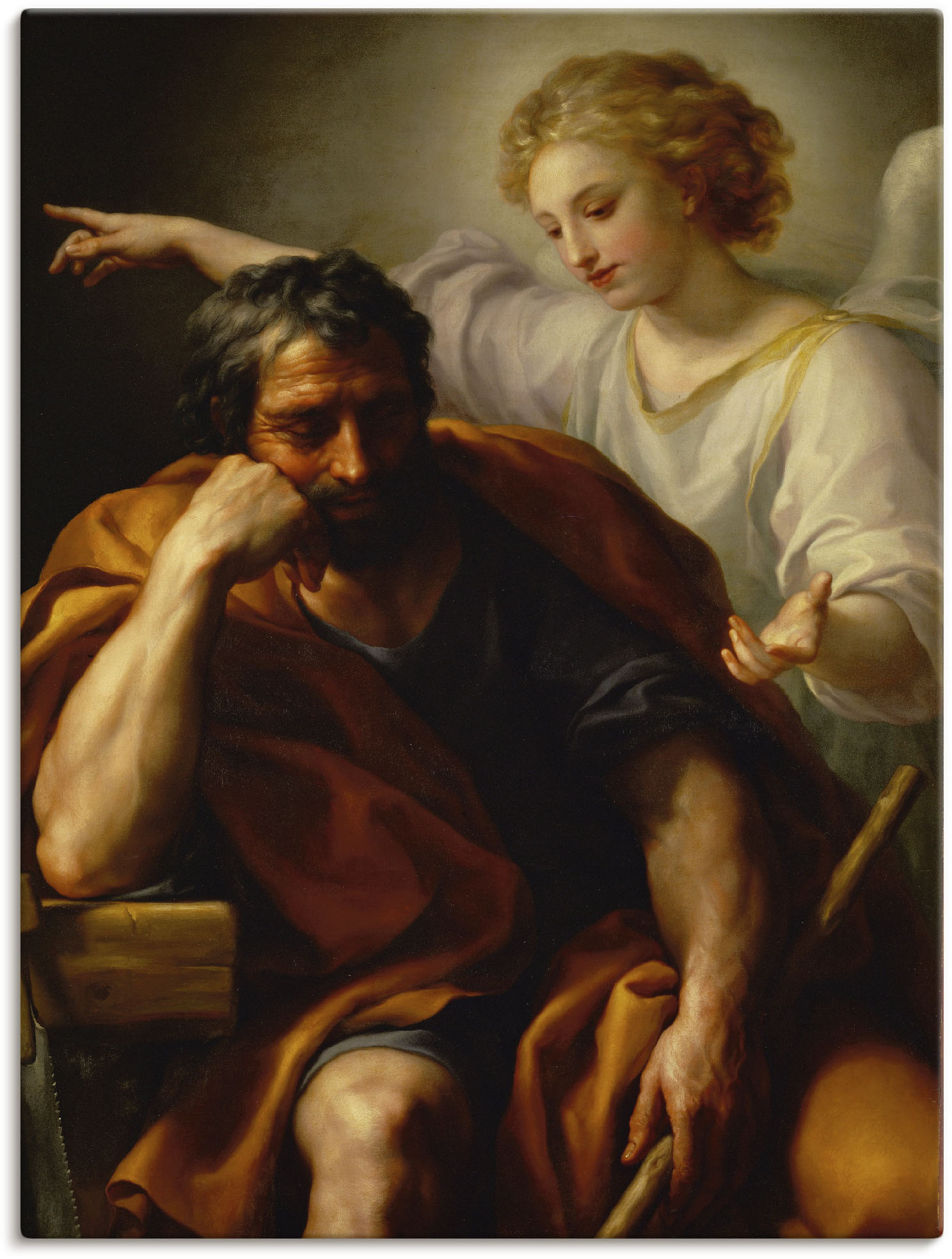 Artland Wandbild »Der Traum des Hl. Joseph. 1773/1774.«, Religion, (1 St.), als Leinwandbild, Wandaufkleber oder Poster in versch. Grössen von Artland