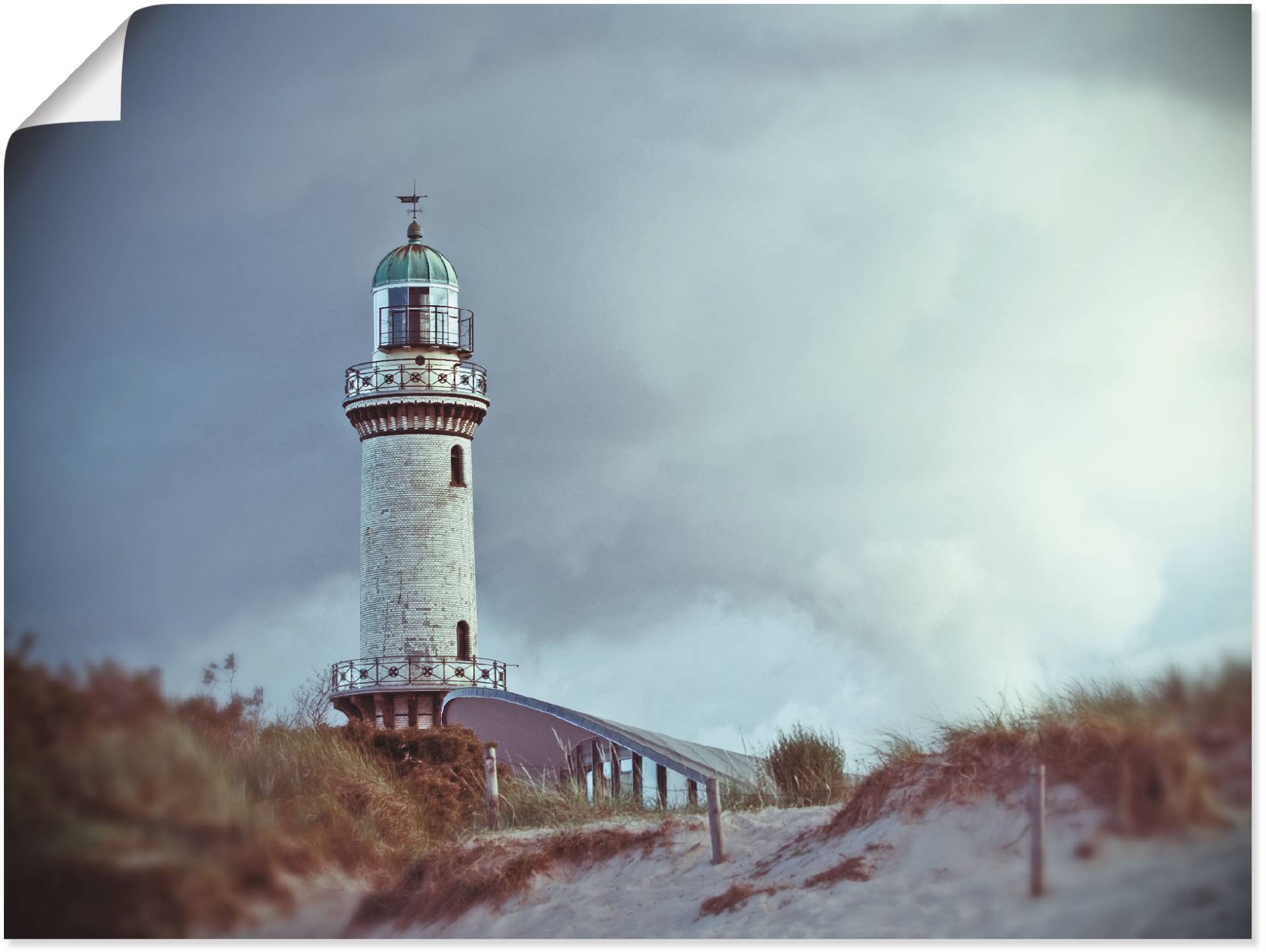 Artland Wandbild »Der Warnemünder Leuchtturm«, Gebäude, (1 St.) von Artland