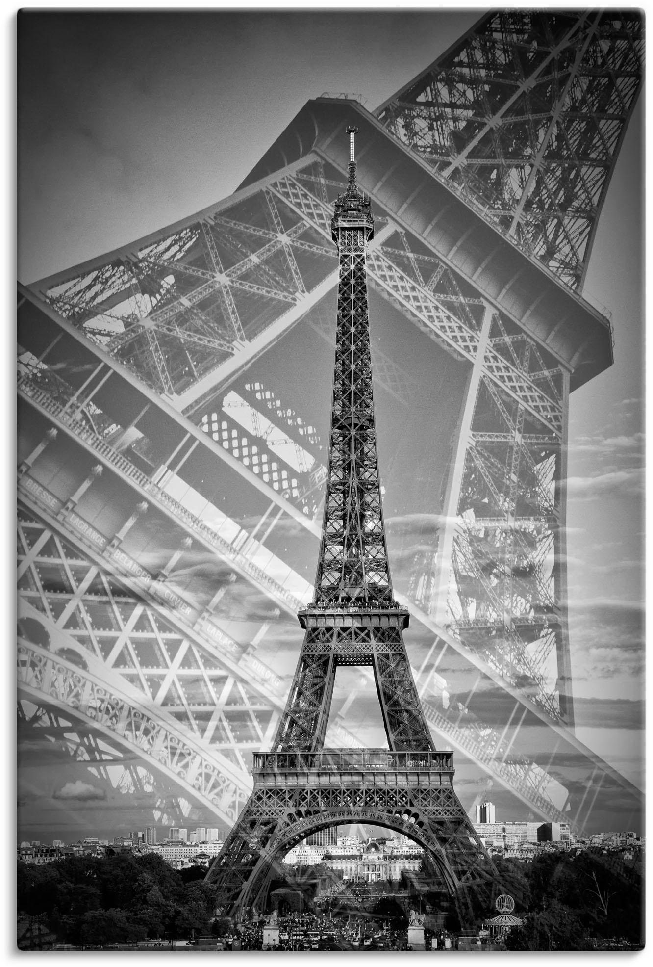 Artland Wandbild »Der doppelte Eiffelturm II«, (1 St.) von Artland
