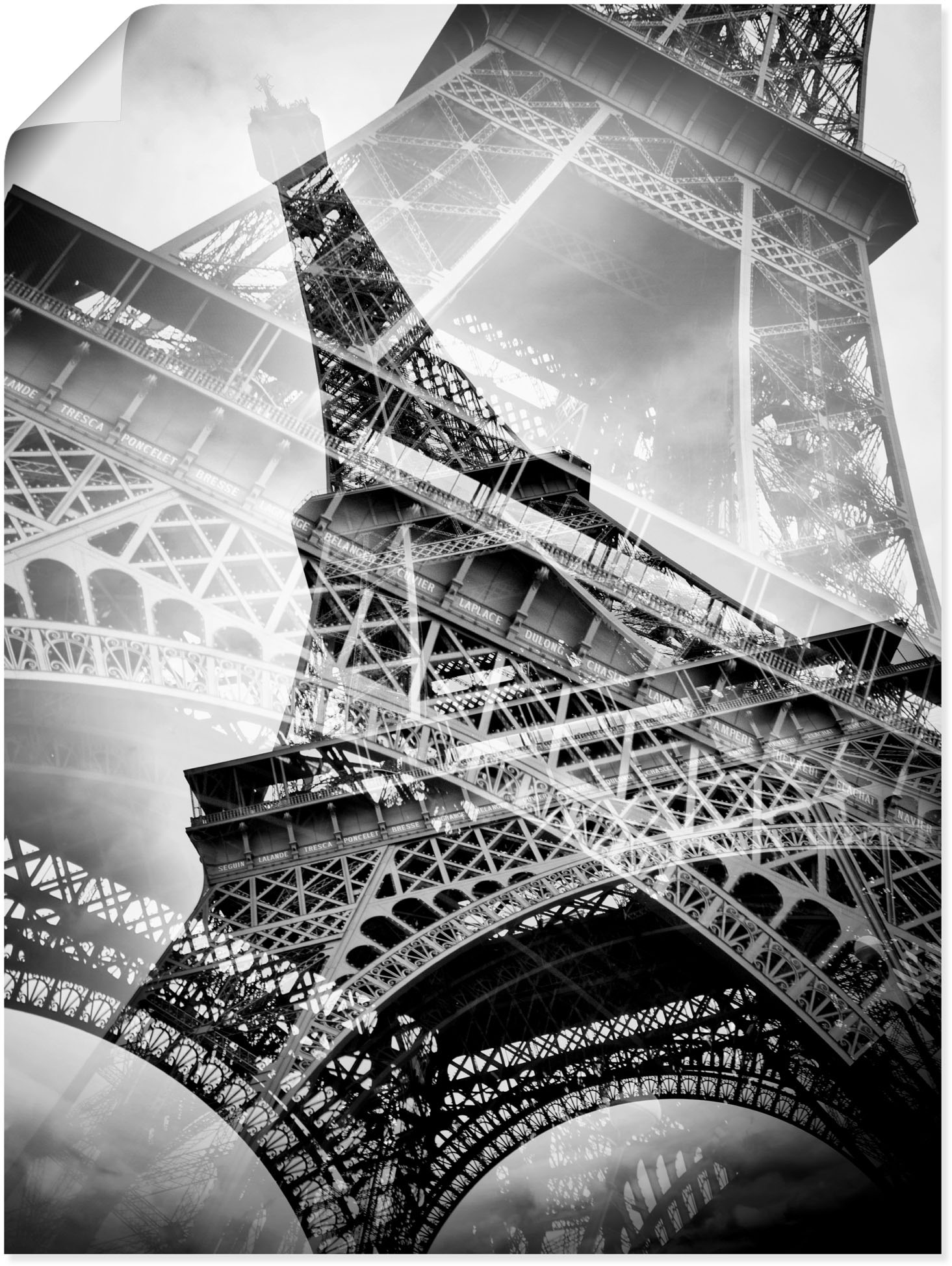 Artland Wandbild »Der doppelte Eiffelturm«, Gebäude, (1 St.) von Artland