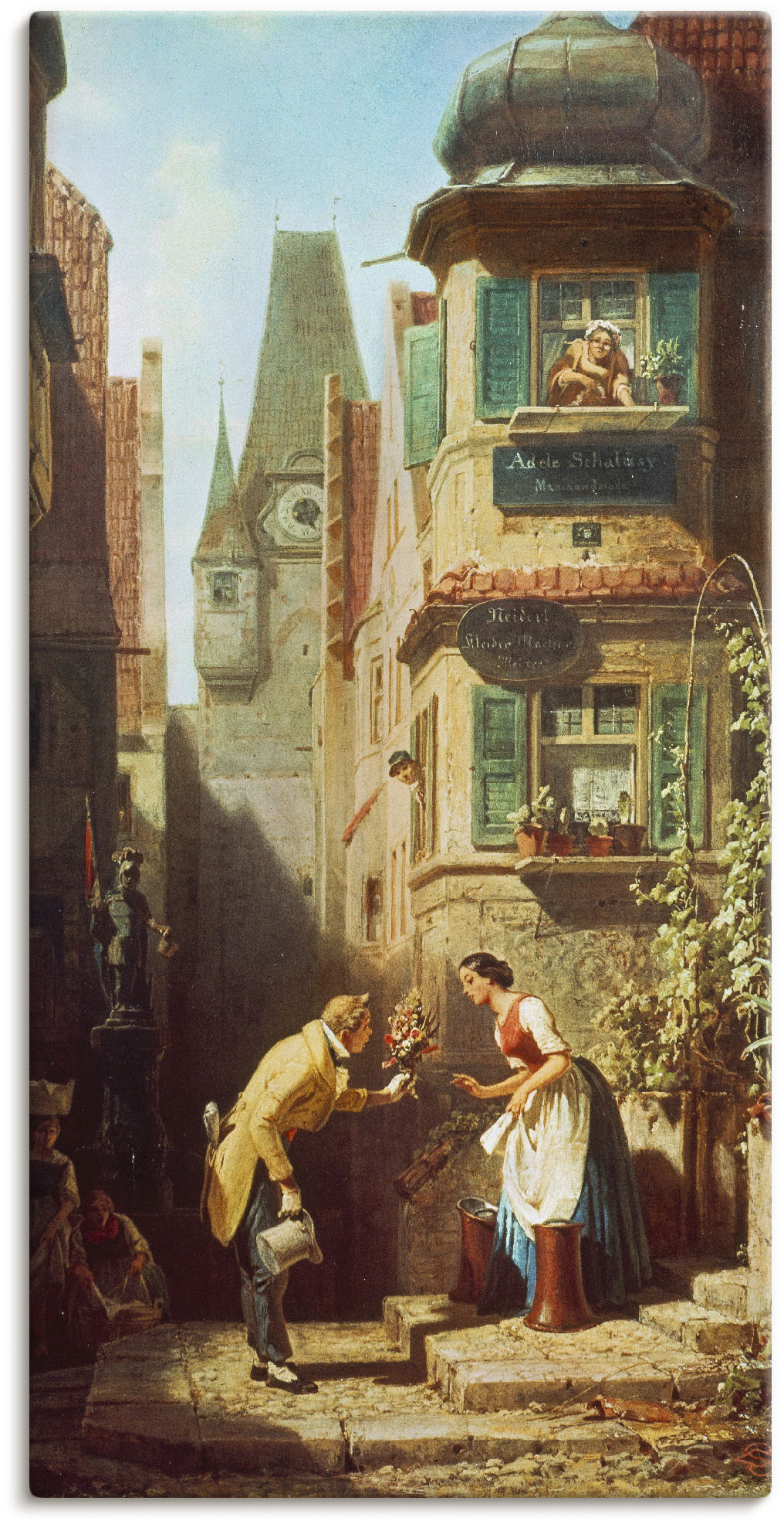 Artland Wandbild »Der ewige Hochzeiter. Um 1855/58«, Paar, (1 St.), als Leinwandbild, Poster, Wandaufkleber in verschied. Grössen Artland Wandbild »Der ewige Hochzeiter. Um 1855/58«, Paar, (1 St.), als Leinwandbild, Poster, Wandaufkleber in verschied. Grössen von Artland