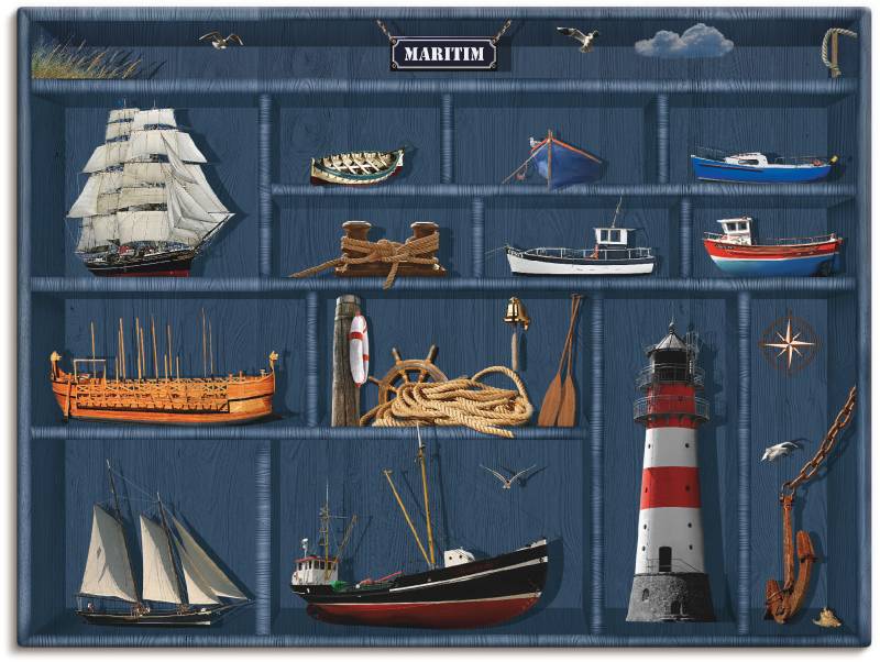 Artland Wandbild »Der maritime Setzkasten«, Arrangements, (1 St.) von Artland