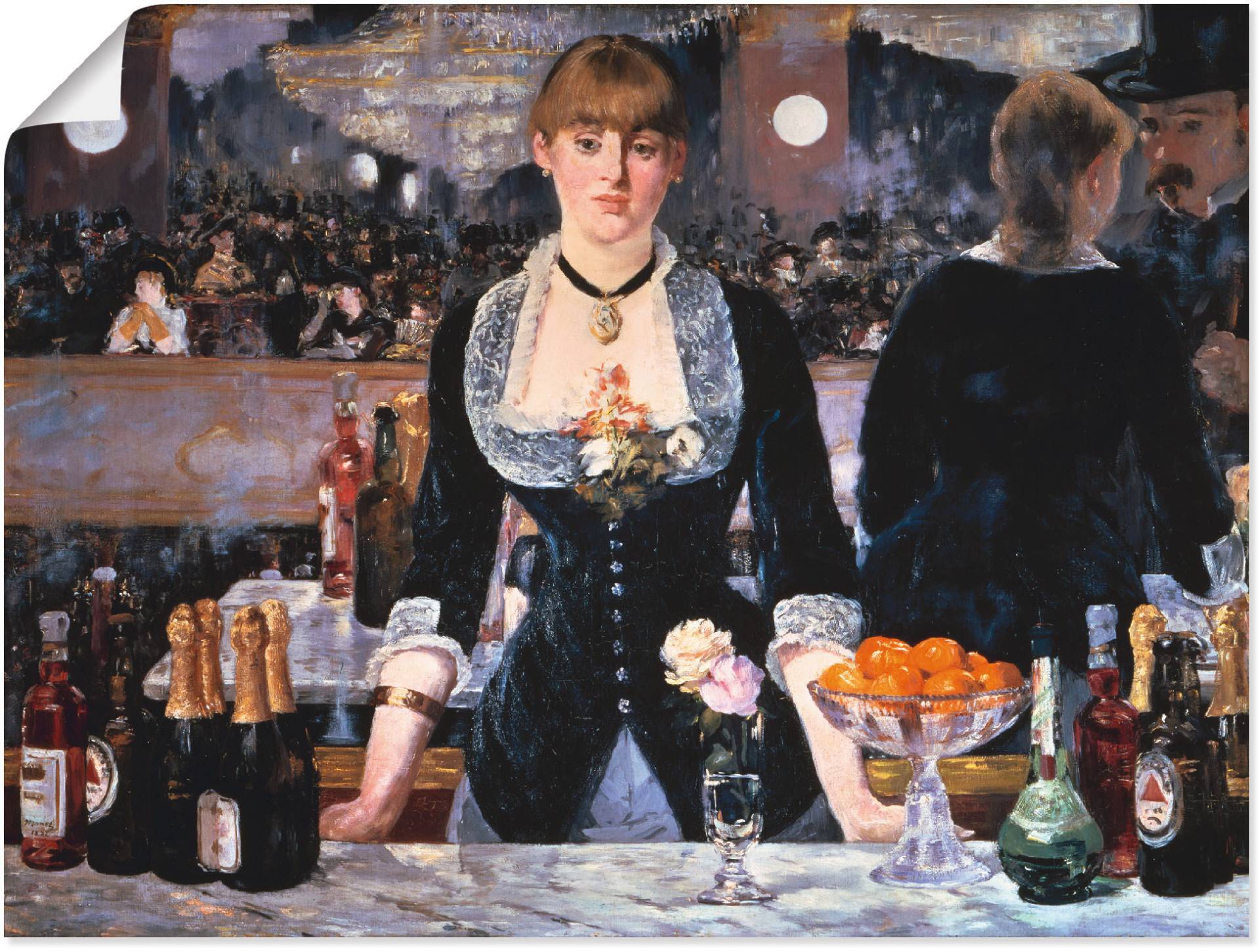 Artland Wandbild »Die Bar des Folies-Bergeres, um 1881«, Frau, (1 St.) von Artland