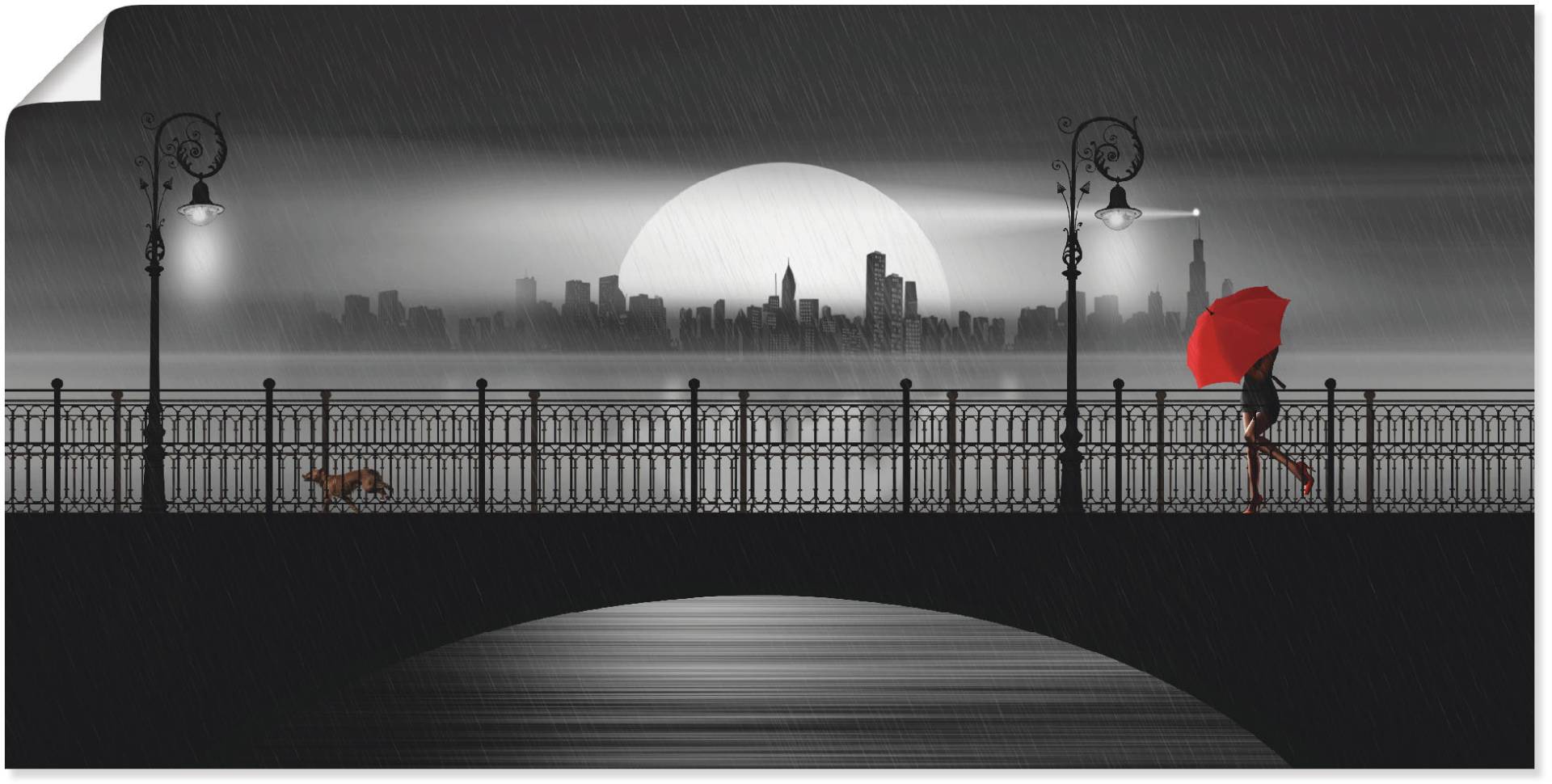 Artland Wandbild »Die Brücke im Regen«, Brücken, (1 St.), als Leinwandbild, Poster in verschied. Grössen Artland Wandbild »Die Brücke im Regen«, Brücken, (1 St.), als Leinwandbild, Poster in verschied. Grössen von Artland