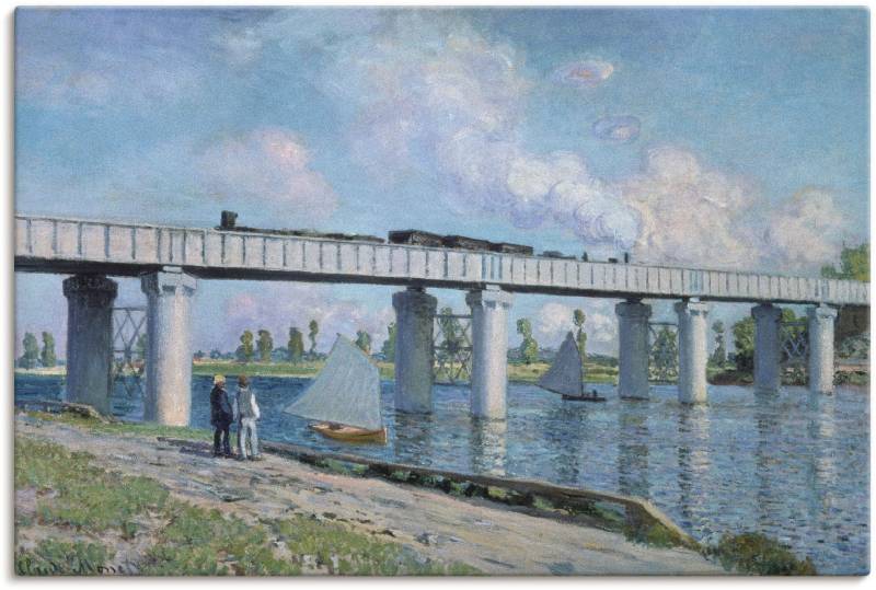Artland Leinwandbild »Die Eisenbahnbrücke von Argenteuil.«, Brücken, (1 St.) von Artland
