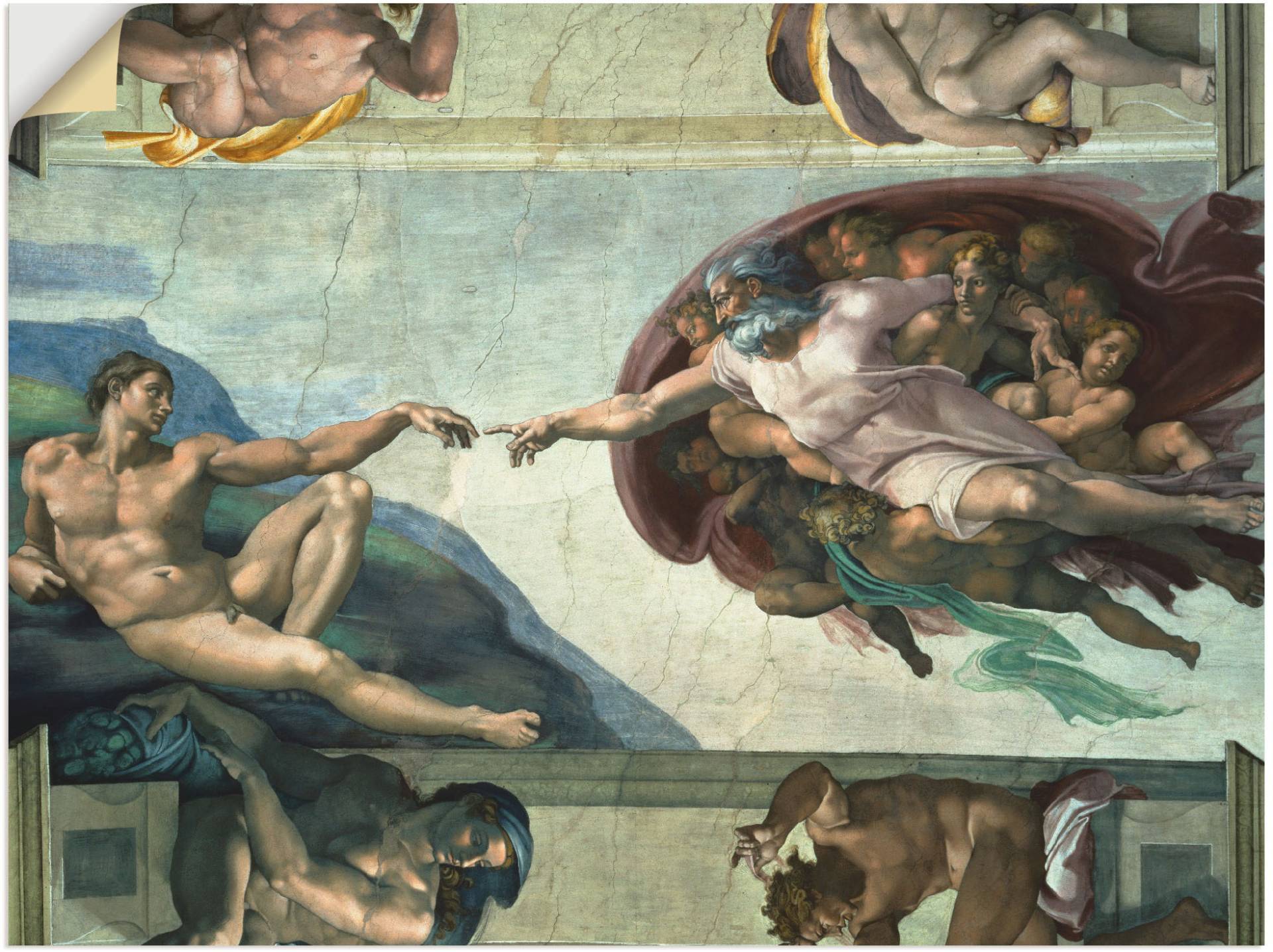Artland Wandbild »Die Erschaffung des Adam«, Religion, (1 St.) von Artland