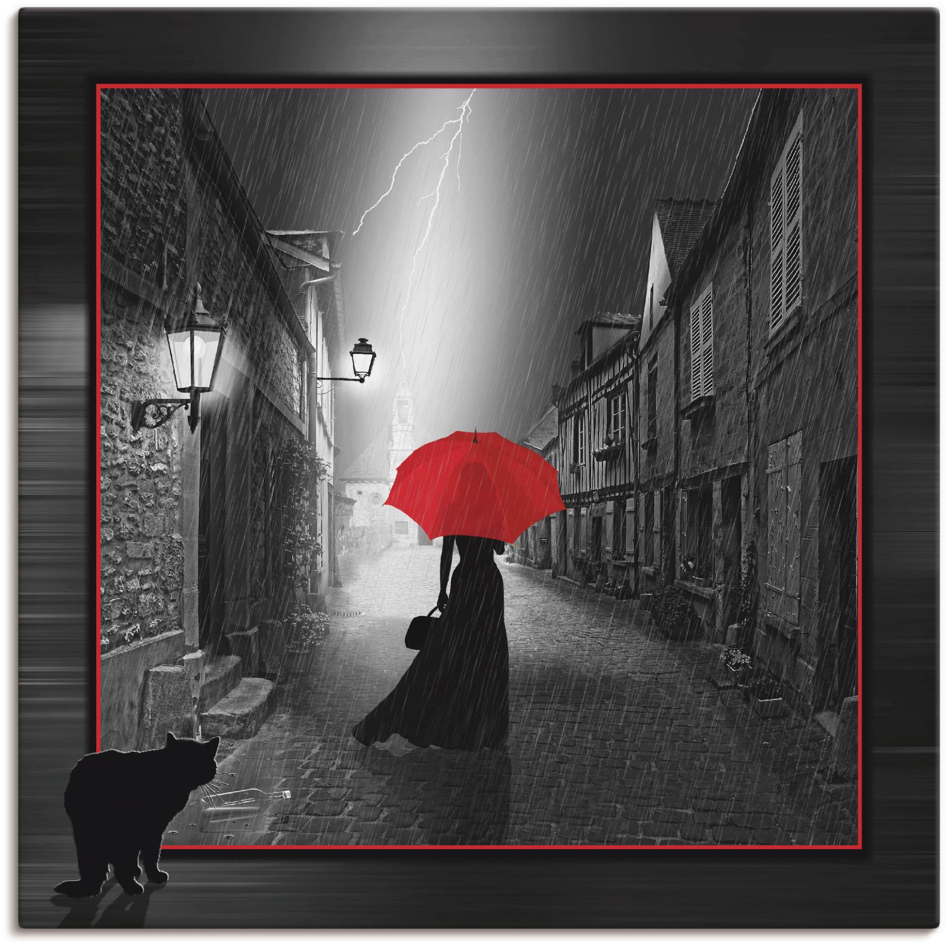 Artland Wandbild »Die Frau mit dem roten Schirm 2«, Frau, (1 St.), als Leinwandbild, Poster, Wandaufkleber in verschied. Grössen Artland Wandbild »Die Frau mit dem roten Schirm 2«, Frau, (1 St.), als Leinwandbild, Poster, Wandaufkleber in verschied. Grössen von Artland