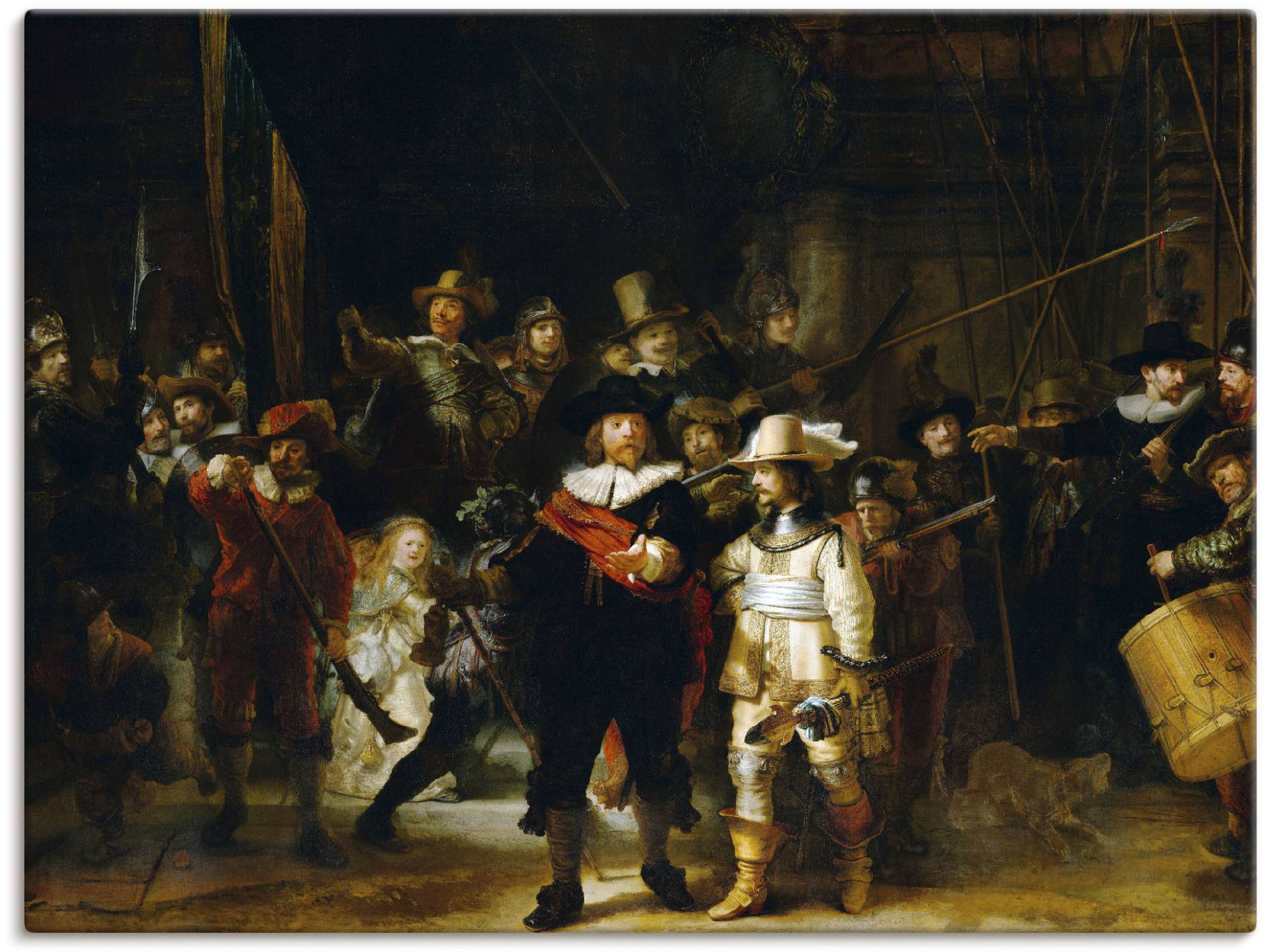 Artland Wandbild »Die Nachtwache. 1642«, Porträts, (1 St.), als Leinwandbild, Poster in verschied. Grössen Artland Wandbild »Die Nachtwache. 1642«, Porträts, (1 St.), als Leinwandbild, Poster in verschied. Grössen von Artland