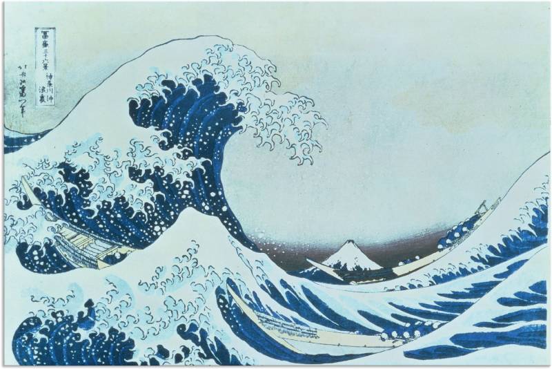 Artland Wandbild »Die grosse Welle von Kanagawa. 1831«, Gewässer, (1 St.) von Artland
