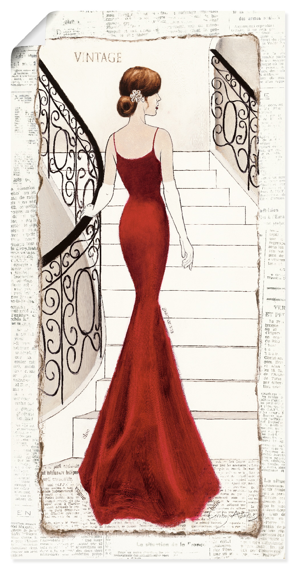 Artland Wandbild »Die schöne in Rot«, Frau, (1 St.), als Leinwandbild, Poster, Wandaufkleber in verschied. Grössen Artland Wandbild »Die schöne in Rot«, Frau, (1 St.), als Leinwandbild, Poster, Wandaufkleber in verschied. Grössen von Artland