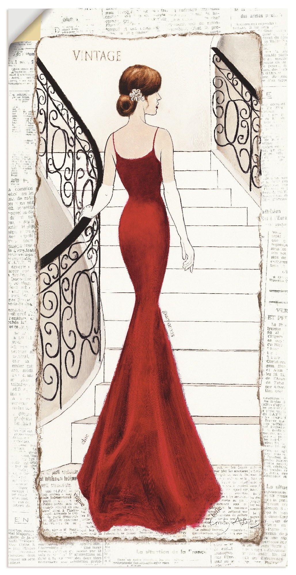 Artland Wandbild »Die schöne in Rot«, Frau, (1 St.), als Leinwandbild, Poster, Wandaufkleber in verschied. Grössen Artland Wandbild »Die schöne in Rot«, Frau, (1 St.), als Leinwandbild, Poster, Wandaufkleber in verschied. Grössen von Artland